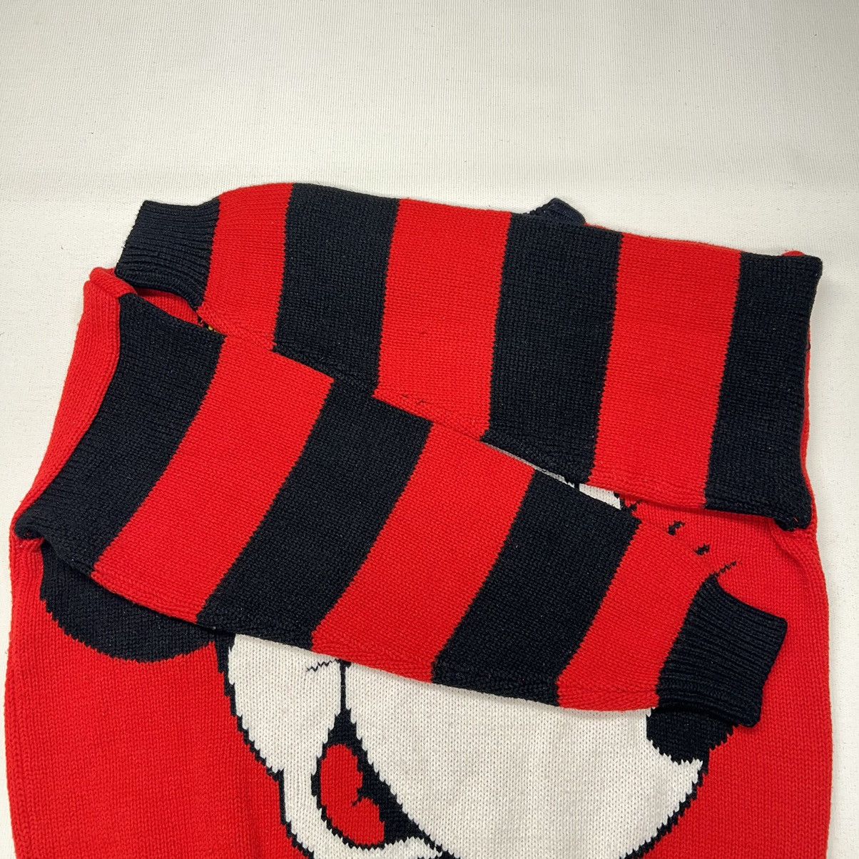 Disney × Mickey Mouse × Vintage VTG Mickey & Co Sweater Minnie Mouse Disney Red Knit Striped Size S / US 4 / IT 40 - 7 Thumbnail