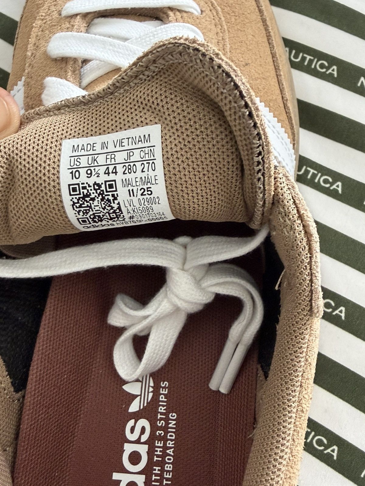 Adidas Size 10 - adidas Samba ADV Cardboard White gum Size US 10 / EU 43 - 9 Thumbnail