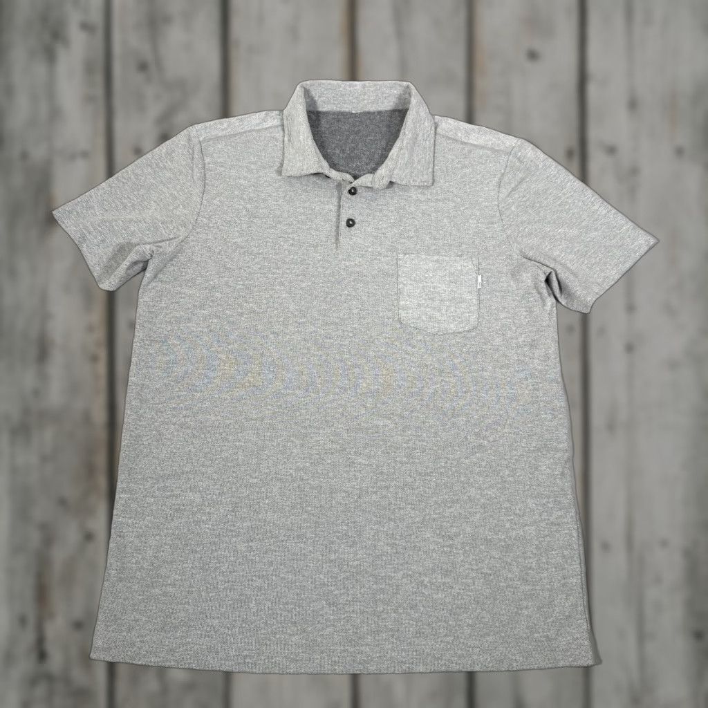 Vuori Vuori Polo Shirt Men Gray Medium Ace Performance Stretch Basic Gym Work Out Golf Polo Shirt Size US M / EU 48-50 / 2 - 1 Thumbnail