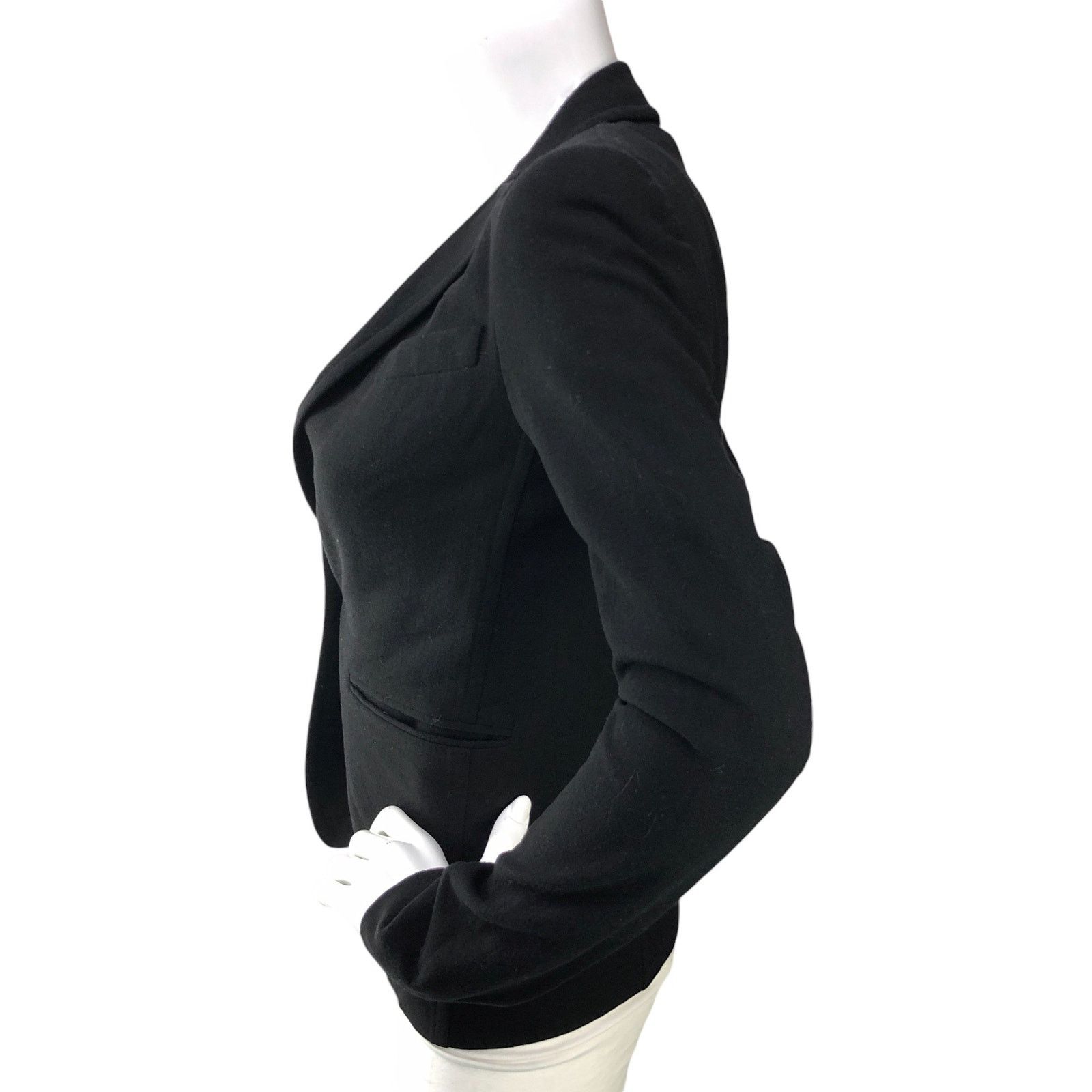 Theory Theory Women Size 0 Blazer Single Breasted Vintage Black Size XS / US 0-2 / IT 36-38 - 5 Thumbnail