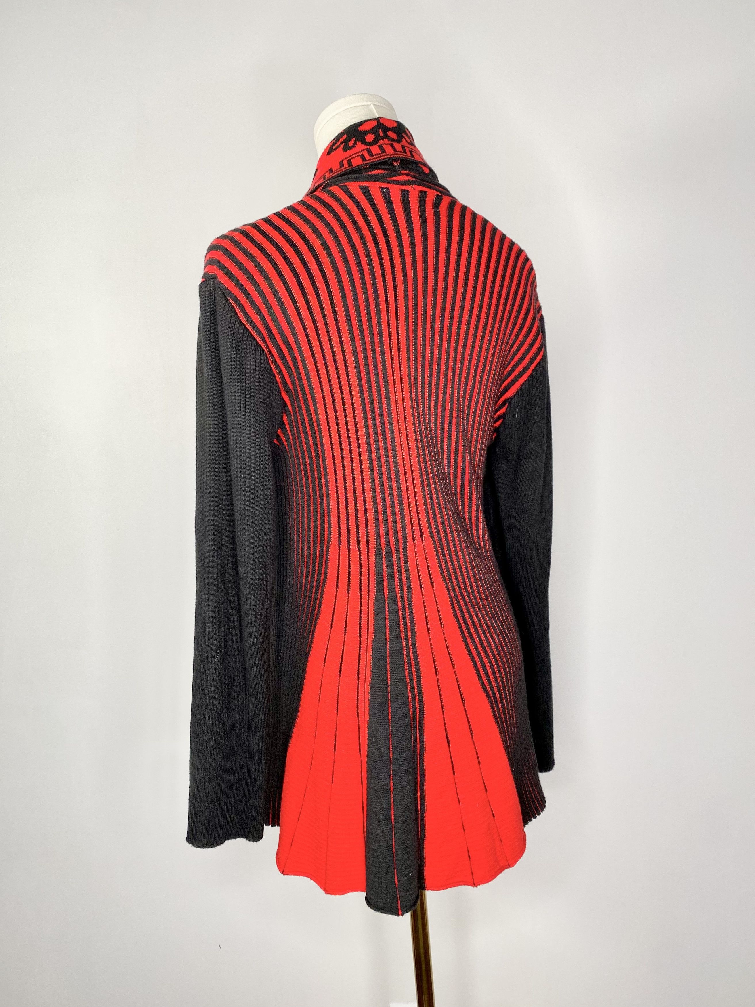 Dolls Kill Evidence - Red / Black Cardigan Size ONE SIZE - 5 Thumbnail
