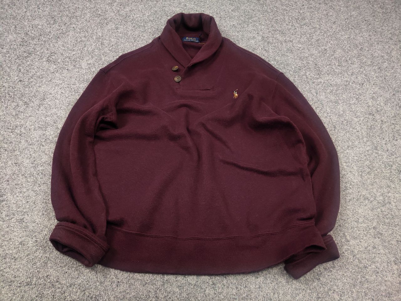 Polo Ralph Lauren Vintage Polo Ralph Lauren Logo Half-Buttoned Jumper Pullover Size US S / EU 44-46 / 1 - 3 Thumbnail