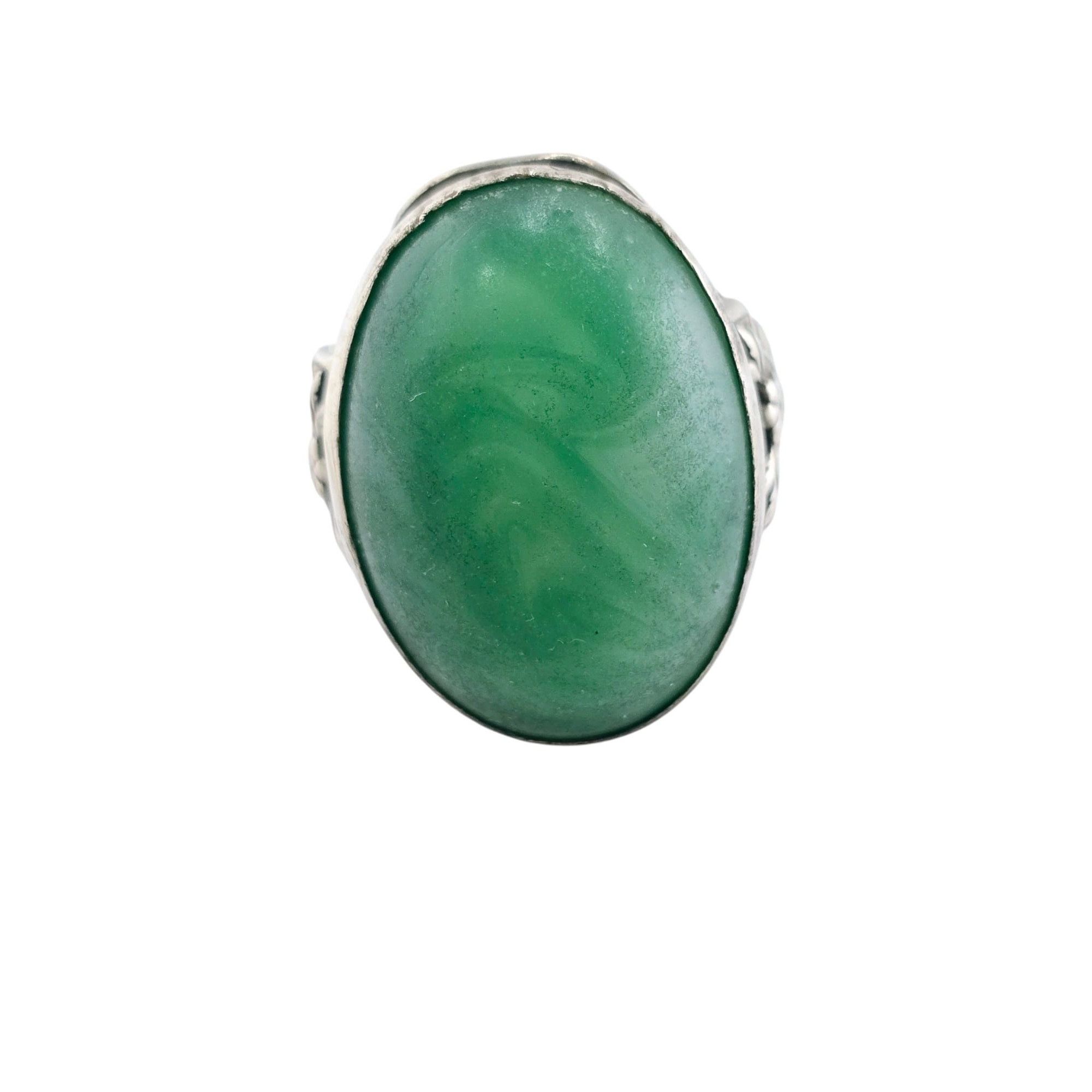 Vintage Vintage Decorative Silvertone Glass or Tourmaline Fancy Shan Size ONE SIZE - 1 Thumbnail