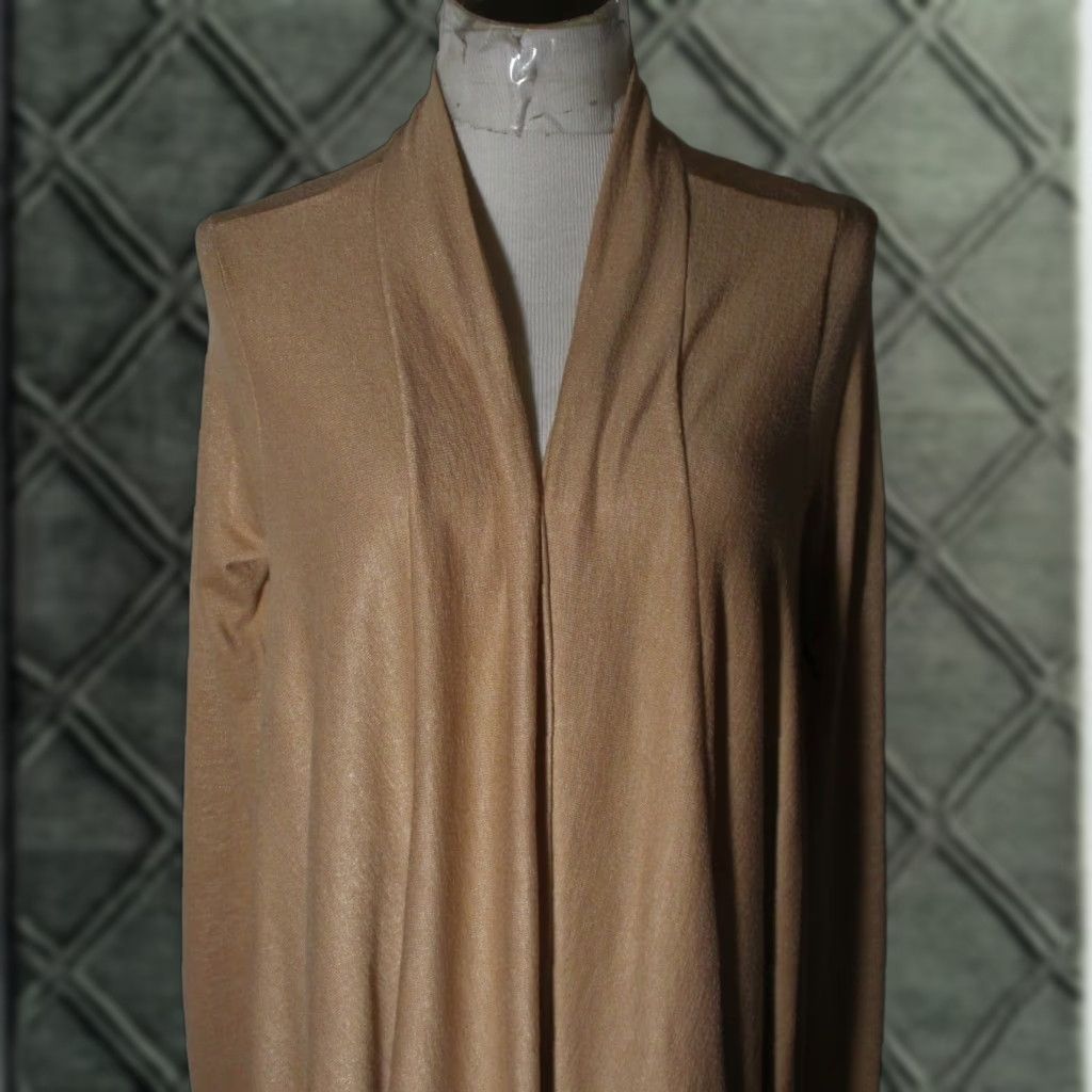 Banana Republic BANANA REPUBLIC Tan Thin Tunic Cardigan Wrap Sweater S Women Size S / US 4 / IT 40 - 1 Thumbnail