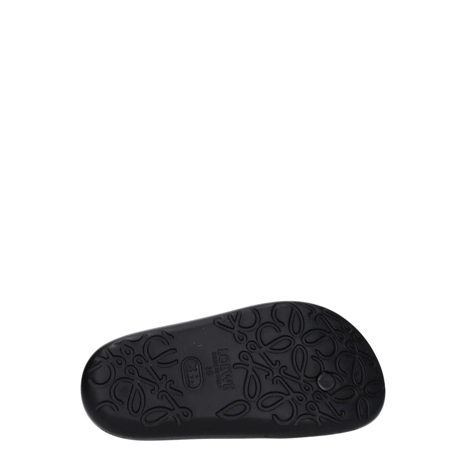 Loewe ob1o1e1124 Rubber Flip Flops in Black Size US 5 / IT 35 - 5 Thumbnail