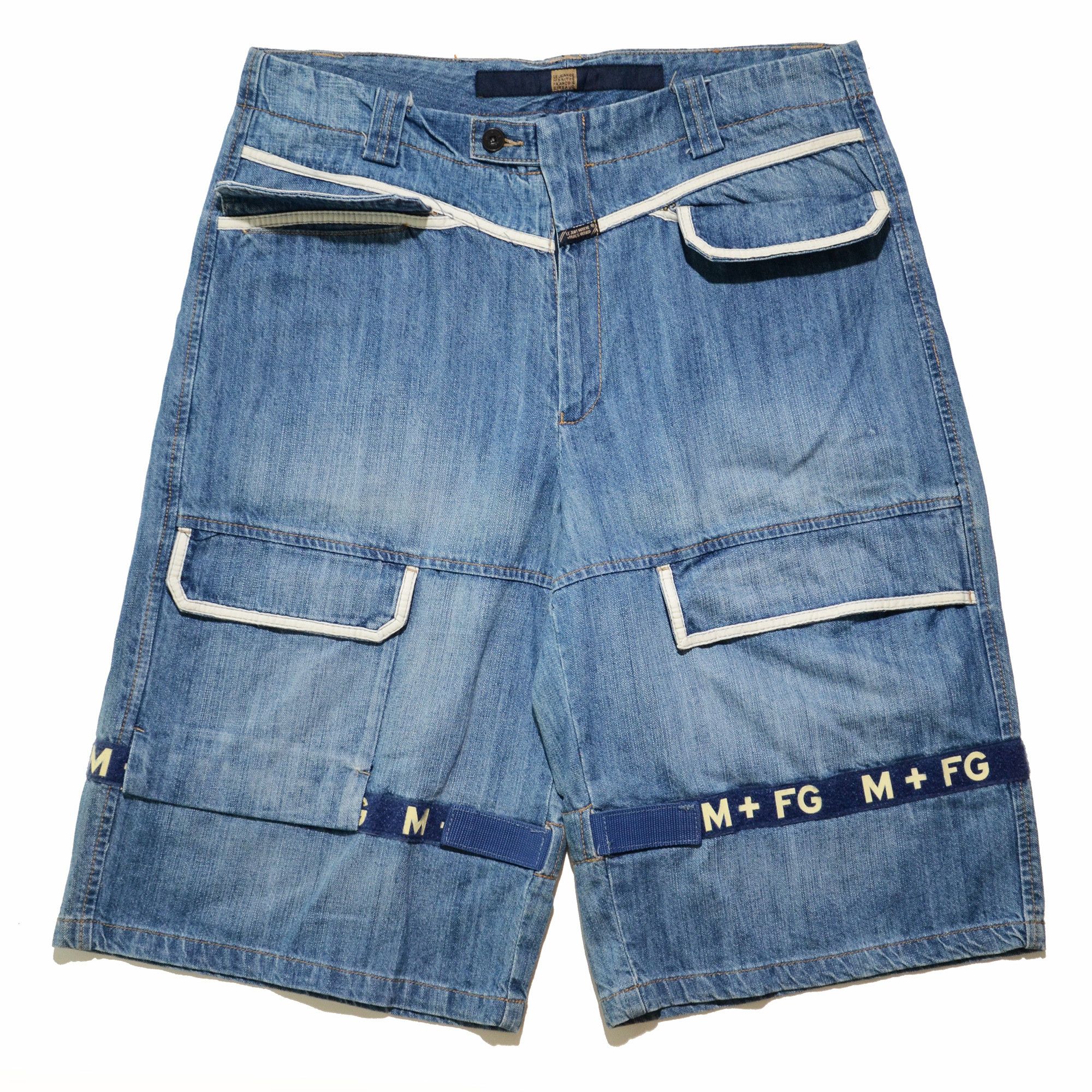 Marithe + Francois Girbaud M+FG Marithe Francois Girbaud Cargo Denim Shorts Y2K Hiphop Size US 32 / EU 48 - 1 Thumbnail