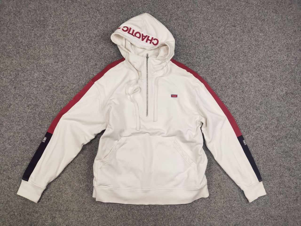 Japanese Brand INXX Season 8 Japanese Brand Design White Zip Hoodie Size US S / EU 44-46 / 1 - 12 Thumbnail