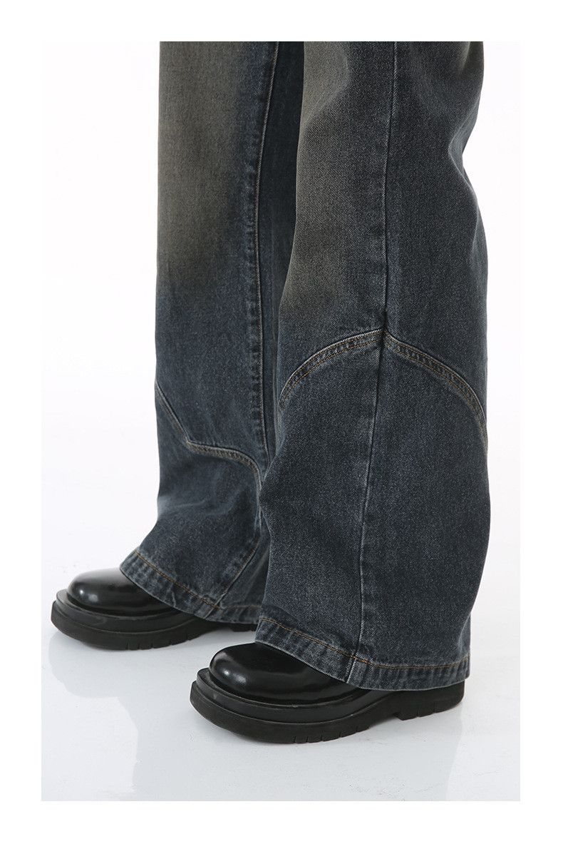 Japanese Brand × Jean Japanese retro patchwork flared cargo loose jeans Size US 32 / EU 48 - 6 Thumbnail