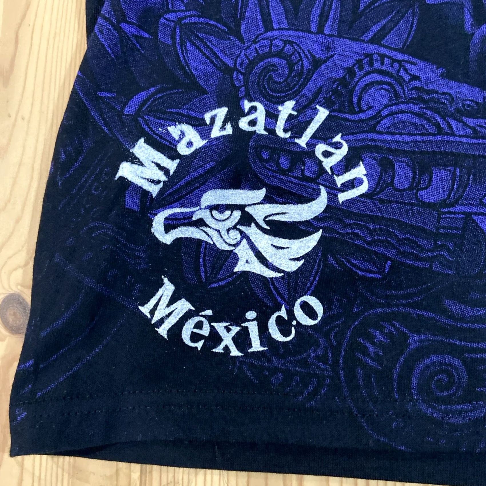 Gloverall Mazatlan Mexico Yazbek T-Shirt Unisex Adults Short Sleeve AOP Graphic Print Black XL Pirates Cozumel Mexico 2010s Model Play Eras Size US XL / EU 56 / 4 - 2 Thumbnail