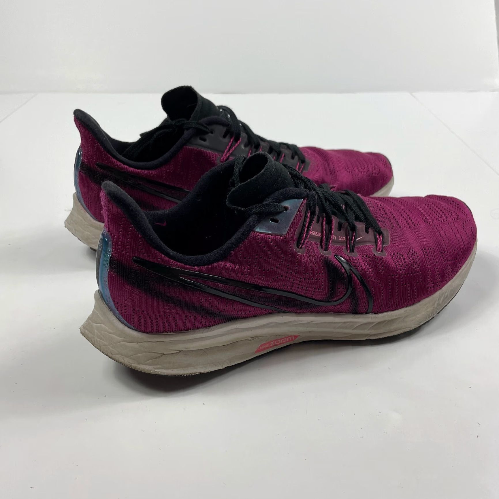 Nike Nike Zoom Pegasus Shoes Women 9.5 Running Activewear Low Top Gym Swoosh Purple Size L / US 10 / IT 46 - 5 Thumbnail