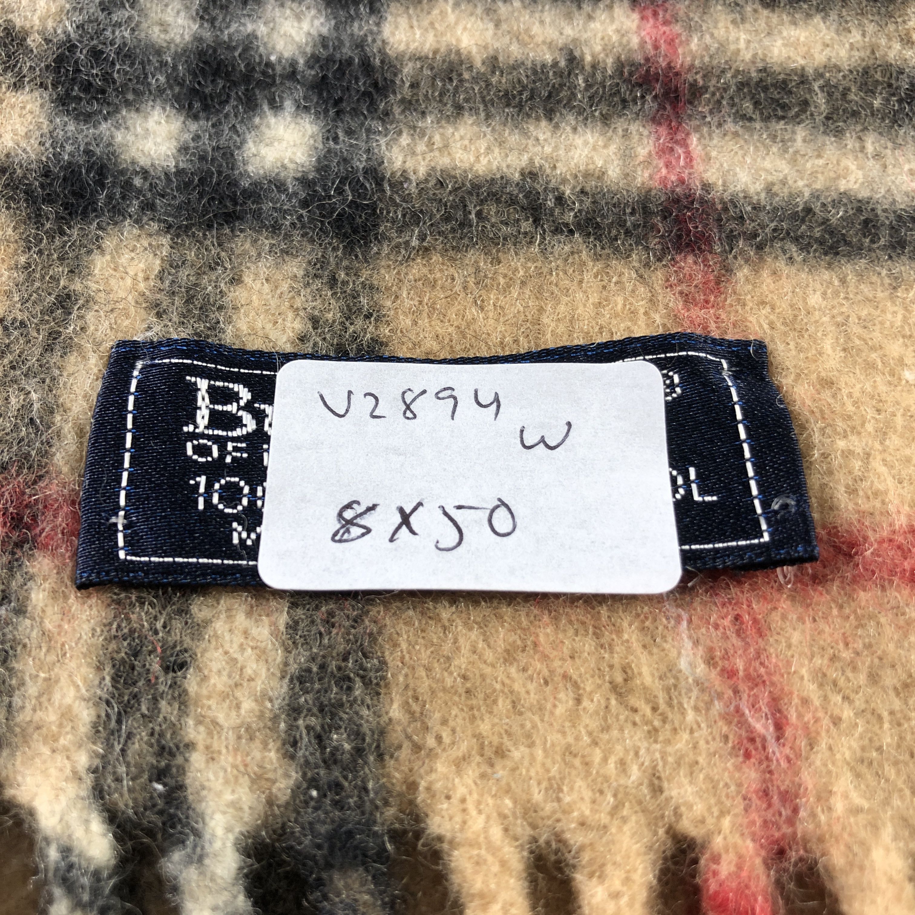 Burberry Burberry Tan Nova Check Wool Scarf Muffler V2894 Size ONE SIZE - 5 Thumbnail