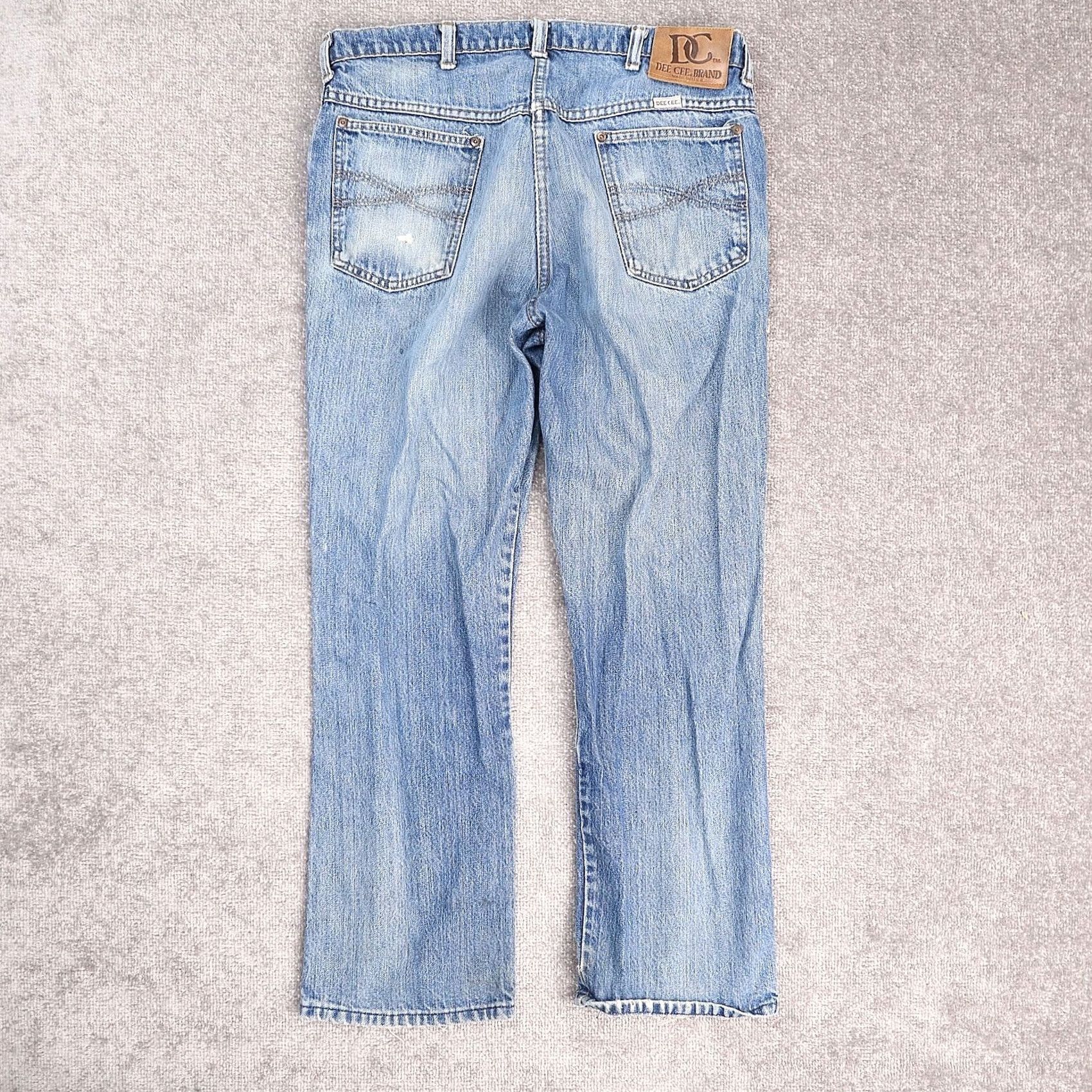 Denime VINTAGE DEE CEE Jeans Made in USA 32x26 Medium Wash Wide Leg Denim Size US 32 / EU 48 - 2 Thumbnail