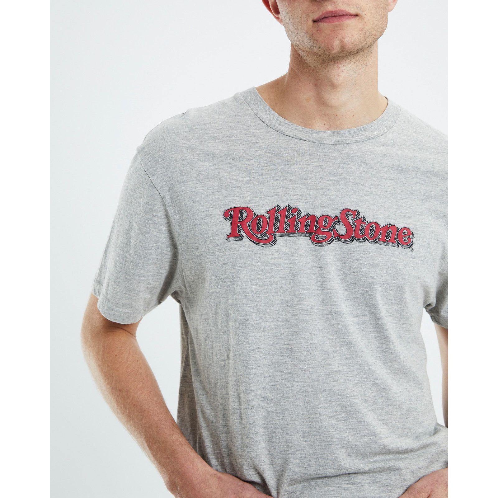 Urban Outfitters New Urban Outfitters Rolling Stone Marle Tee in Grey Marle M Size US M / EU 48-50 / 2 - 1 Thumbnail
