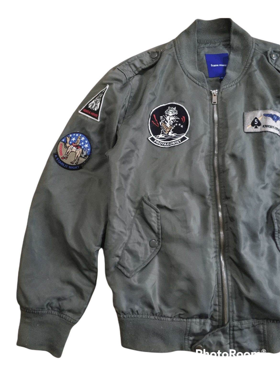 Japanese Brand 🔥Frank Stone Protagonist Patches Flight Jacket Size US M / EU 48-50 / 2 - 5 Thumbnail