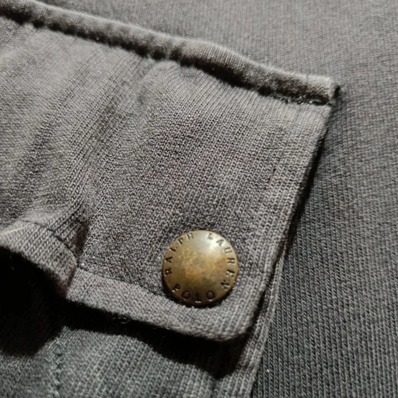 Polo Ralph Lauren Rare Vintage 90s Polo Ralph Lauren Military Black Hoodie XL Size US XL / EU 56 / 4 - 7 Thumbnail