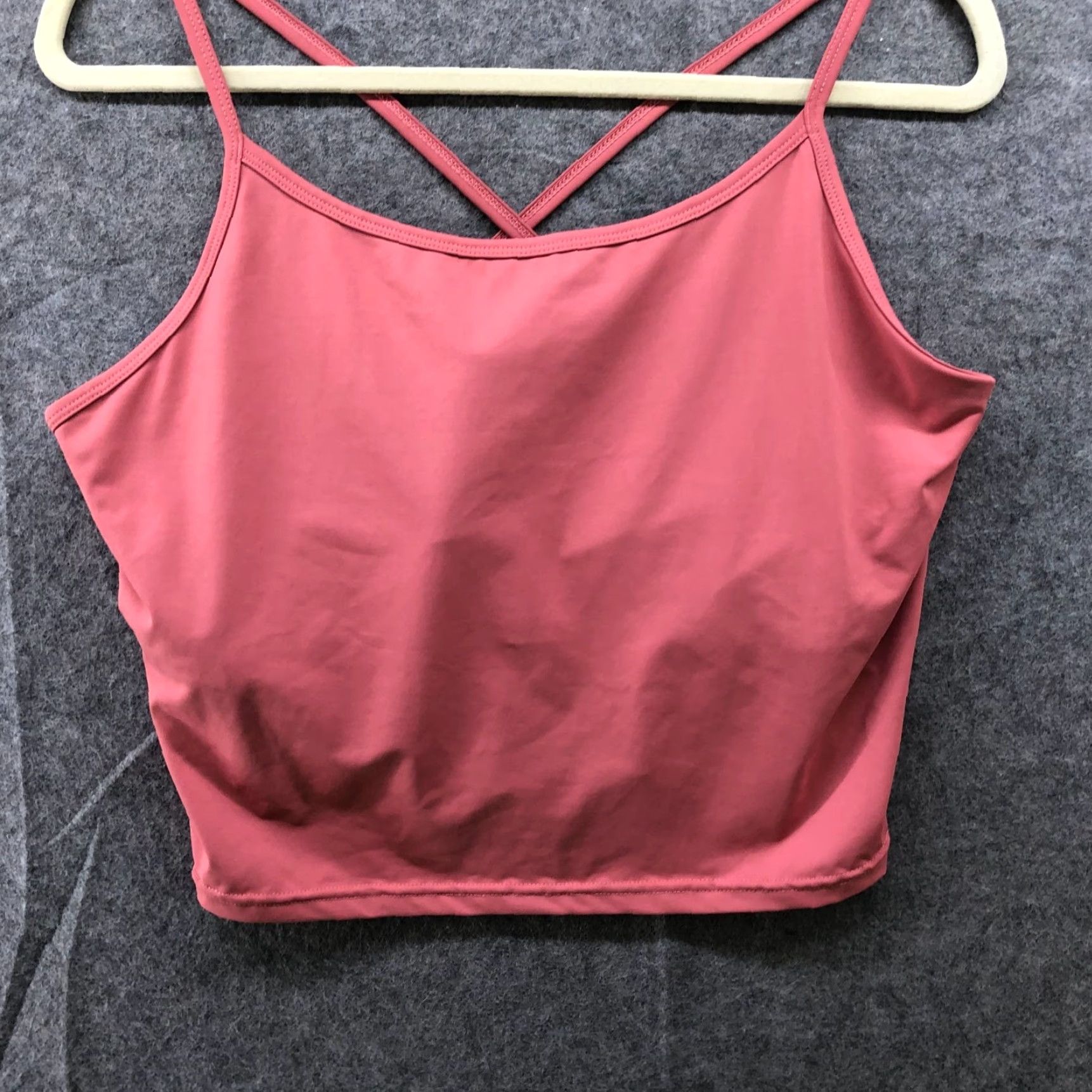 Vintage Flex Time Sports Bra Cami Top Womens XL Pink Cropped Longline Training Active Size XL / US 12-14 / IT 48-50 - 4 Thumbnail