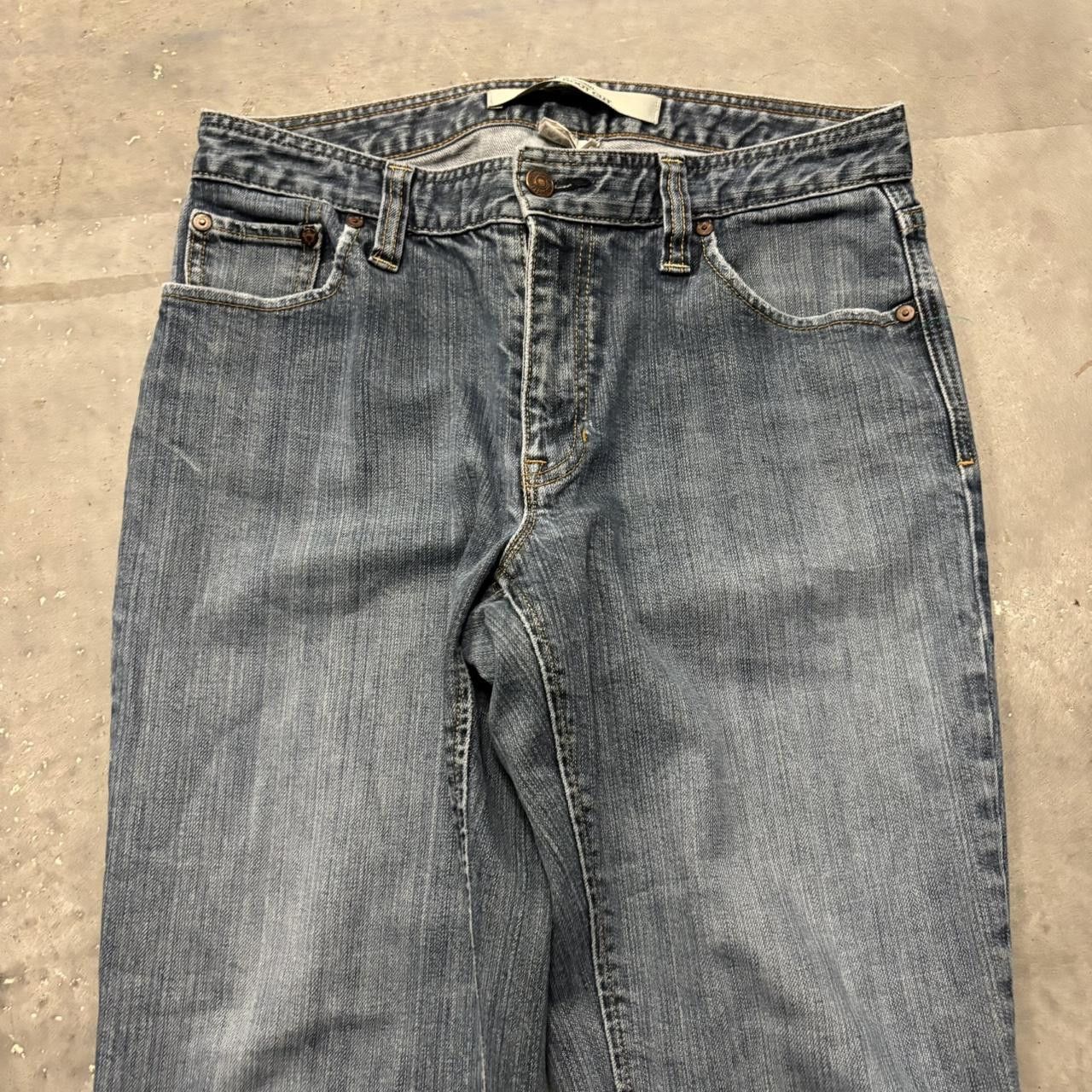 Japanese Brand × Vintage Crazy Vintage Y2K/2000s Grunge Dark Wash Denim Jeans! Size US 29 - 5 Thumbnail