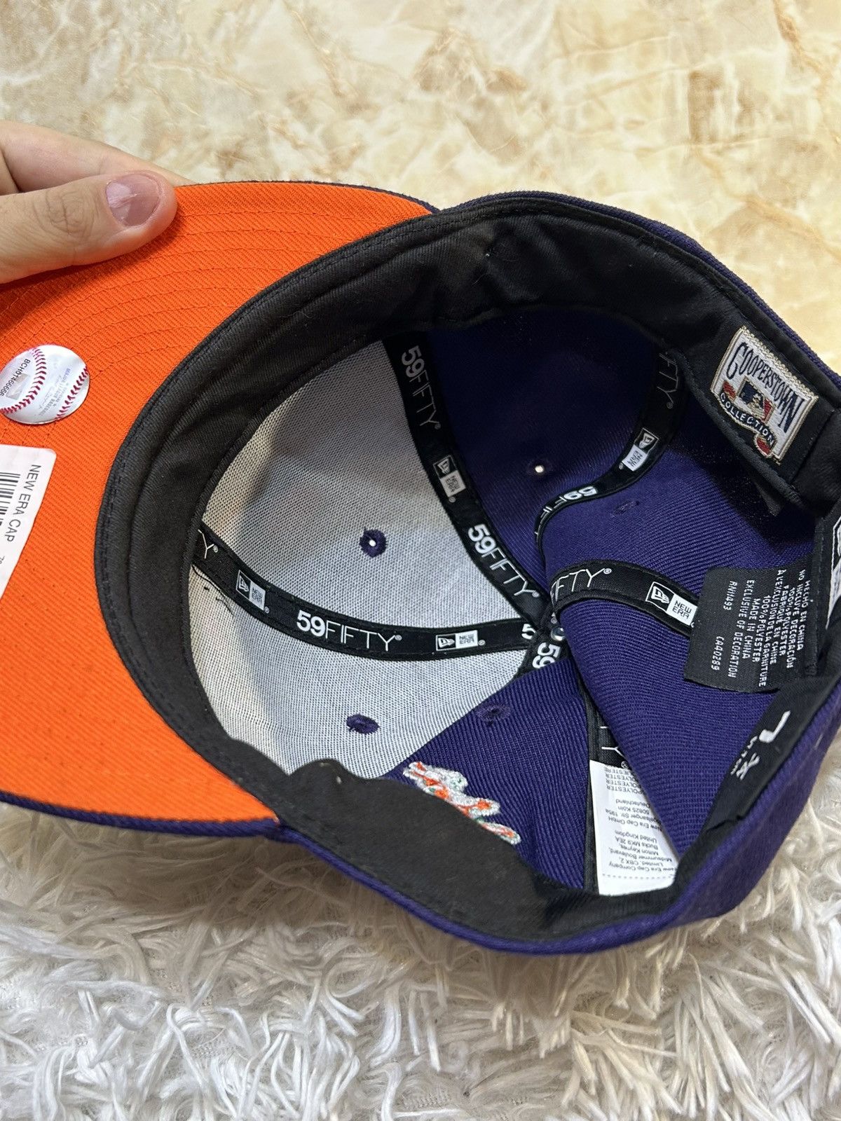 New Era Baltimore Orioles Hat club 7 1/4 59Fifty Purple All Star Size ONE SIZE - 8 Thumbnail