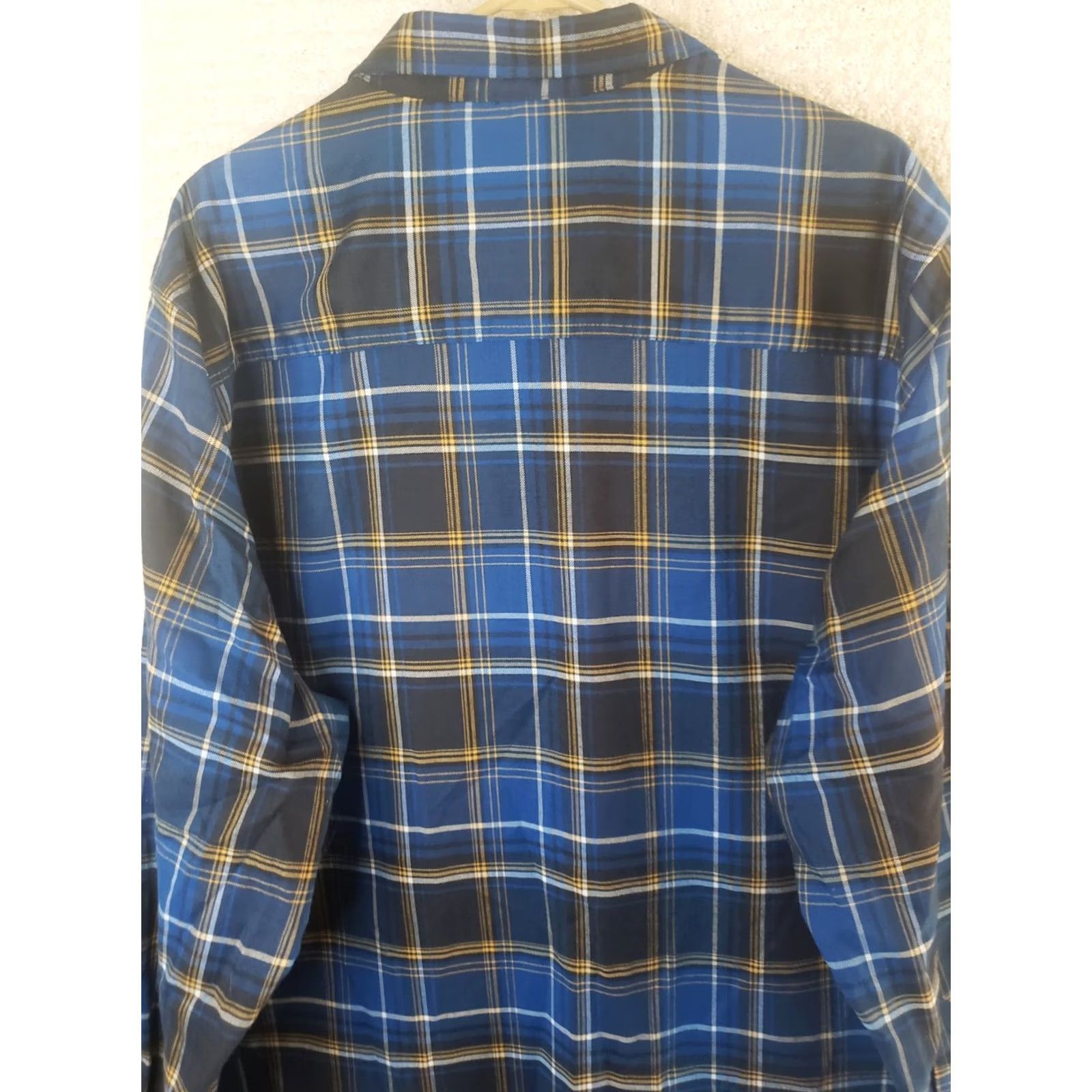 Vintage SwissTech Shirt Blue Plaid Button-Down 3XL Mens Long Sleeve Outdoor Casual Travel Lightweight Woven Spandex Pocket Size US XXL / EU 58 / 5 - 7 Thumbnail