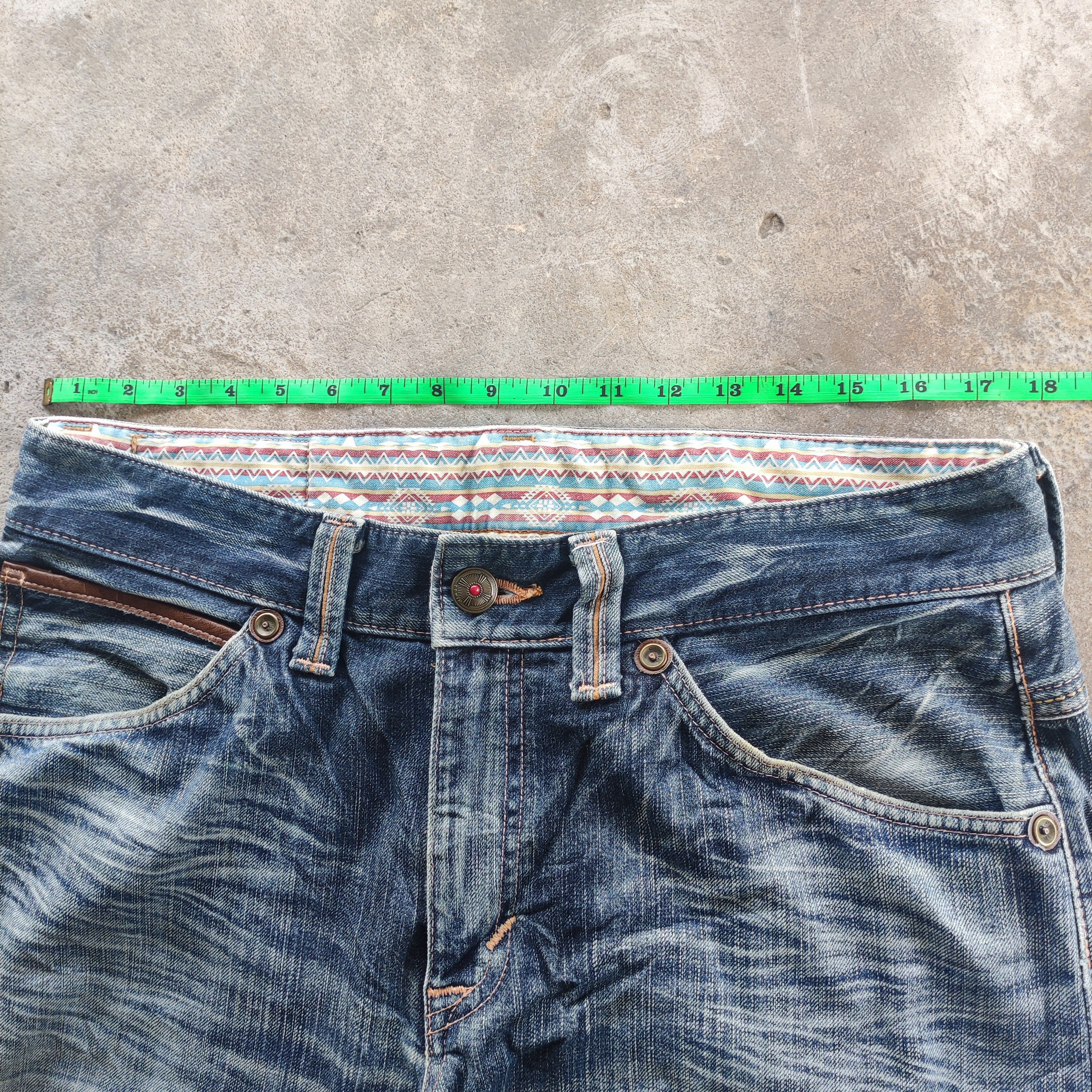 Edwin Vintage EDWIN Brand Buggy Jeans Faded Pants Size US 37 - 6 Thumbnail