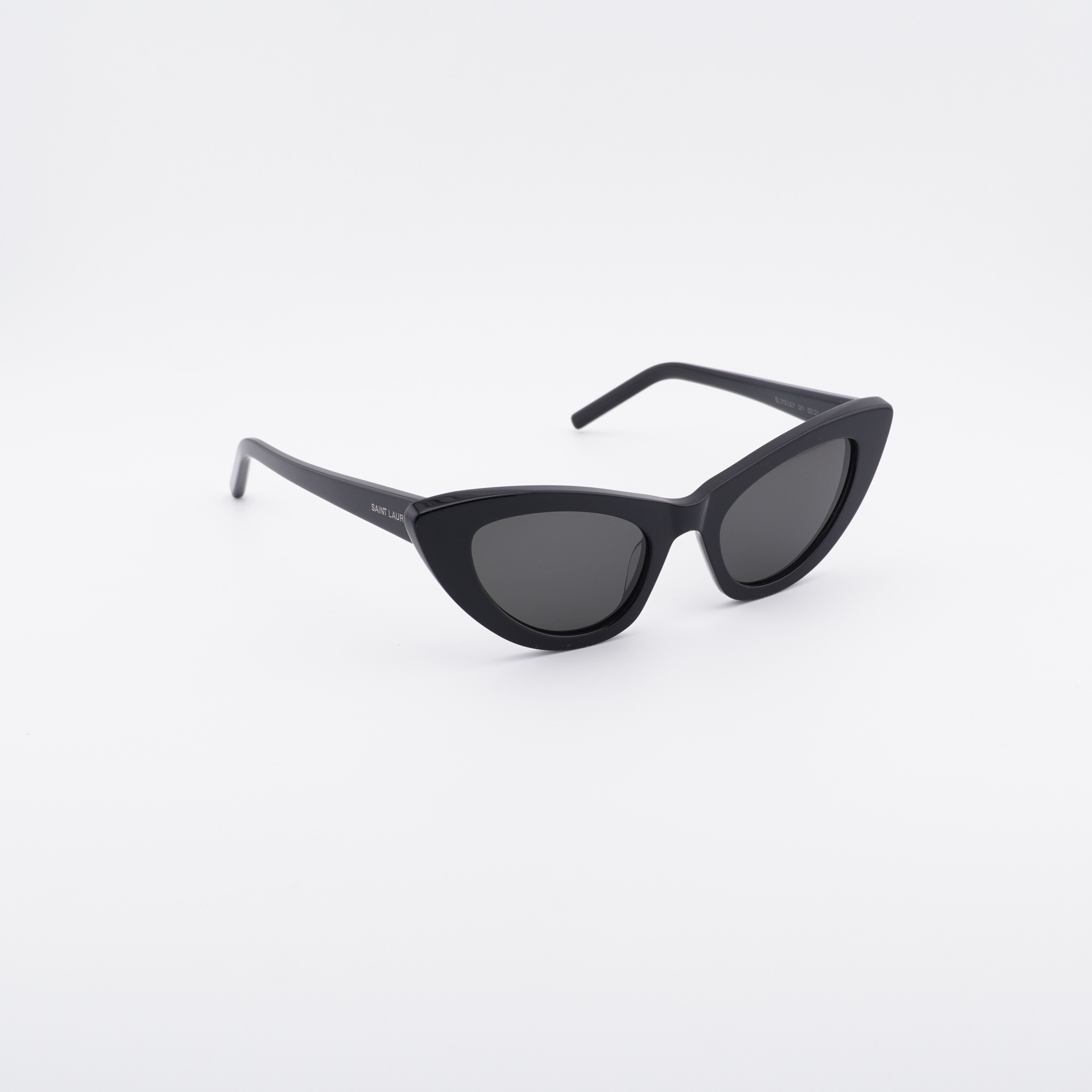 Saint Laurent Paris Saint Laurent SL213 LILY 001 Sunglasses Black Cat Eye Frame Size ONE SIZE - 11 Thumbnail