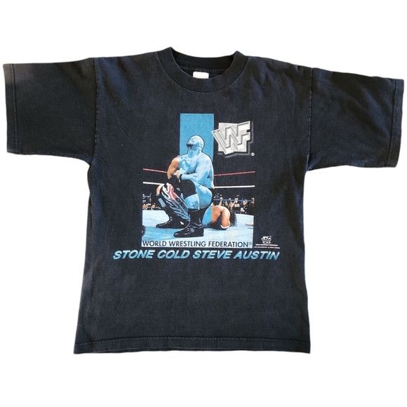 Vintage Rare Stone Cold Steve Austin Black T-Shirt Size US S / EU 44-46 / 1 - 1 Thumbnail