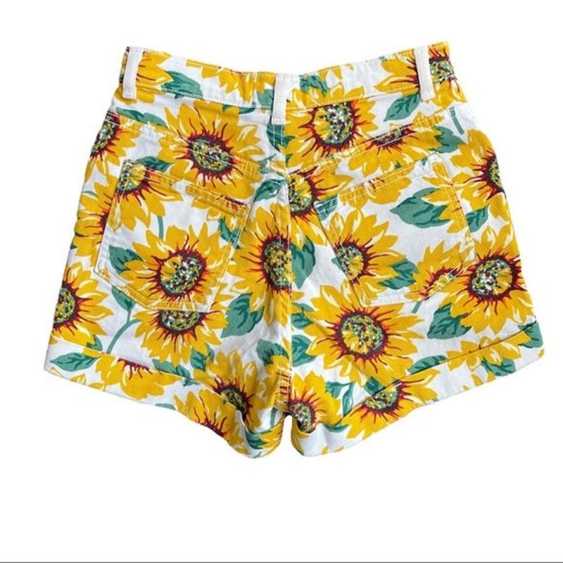 American Apparel American Apparel | Sunflower High Waisted Shorts | 24/25 Size 24" / US 00 / IT 34 - 4 Thumbnail