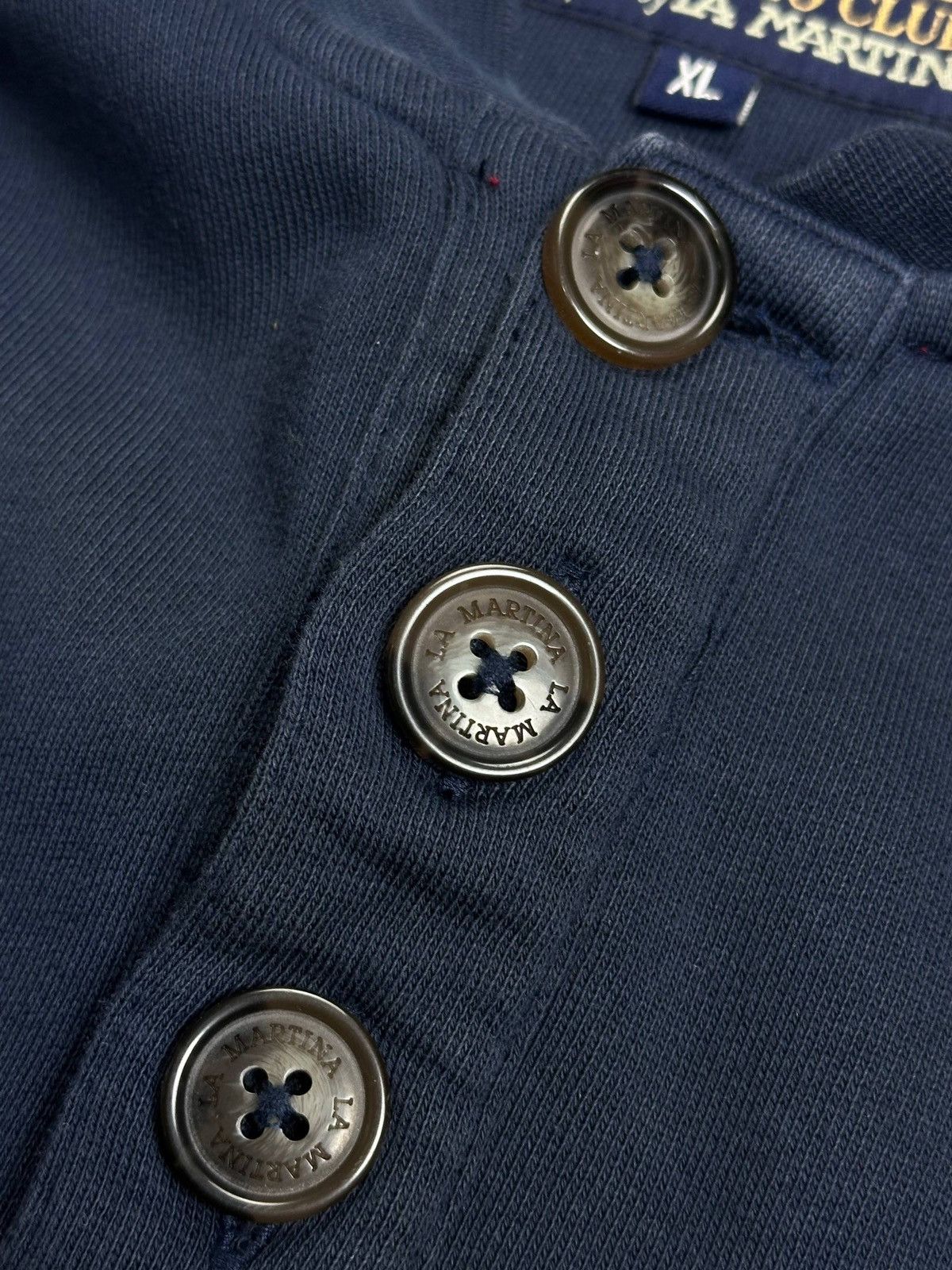 La Martina Vintage La Martina Guards Polo Club Button Sweatshirt XL Size US XL / EU 56 / 4 - 7 Thumbnail