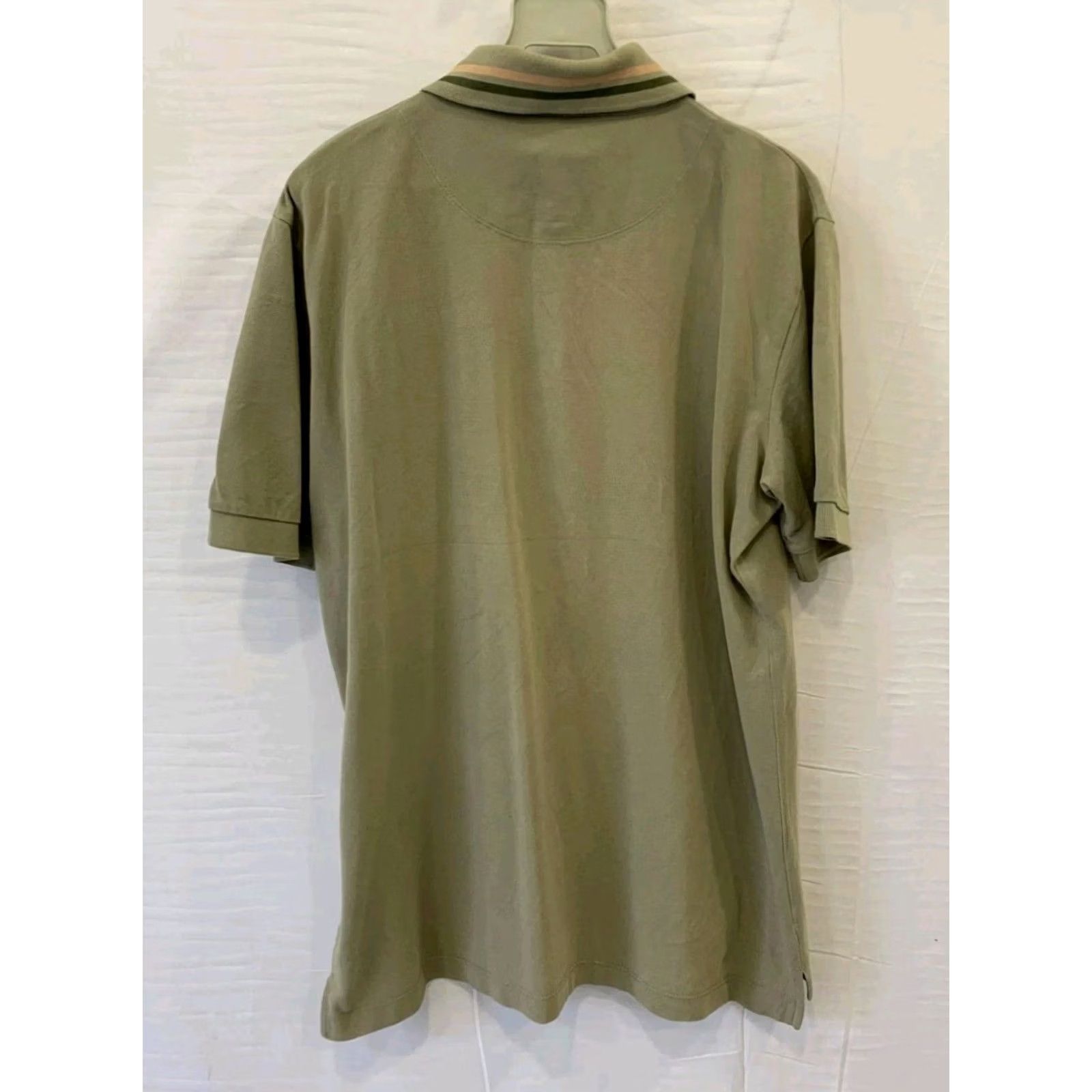 Vivienne Westwood Vivienne Westwood MAN Polo Shirt Sage Green Embroidered Orb Logo Size L Mens Polo Shirt Size US L / EU 52-54 / 3 - 2 Thumbnail