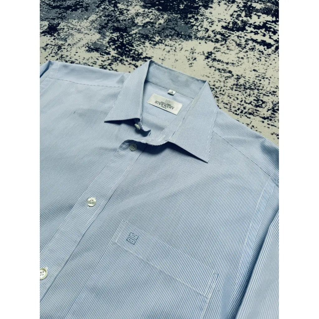 Givenchy Givenchy Shirt Blue Size fit L Size US L / EU 52-54 / 3 - 3 Thumbnail