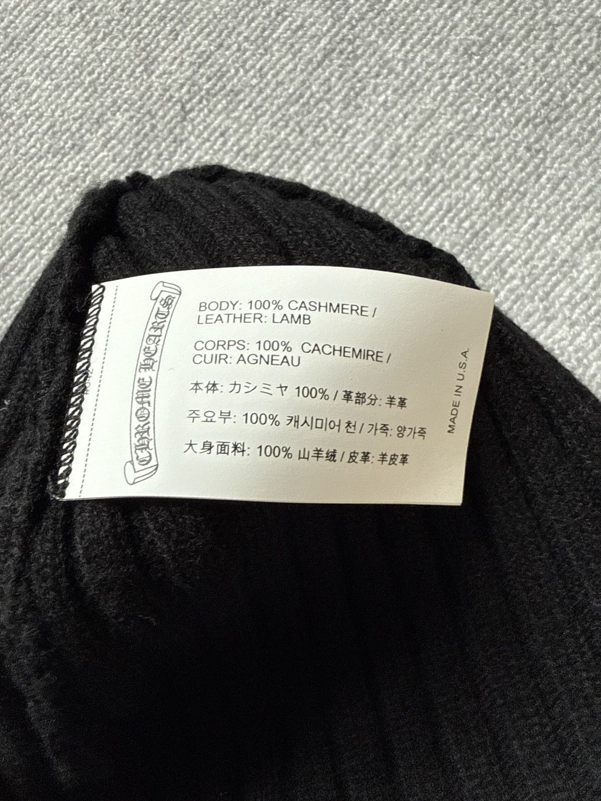 Chrome Hearts Chrome Hearts Cross Patch Cashmere Beanie Size ONE SIZE - 4 Thumbnail
