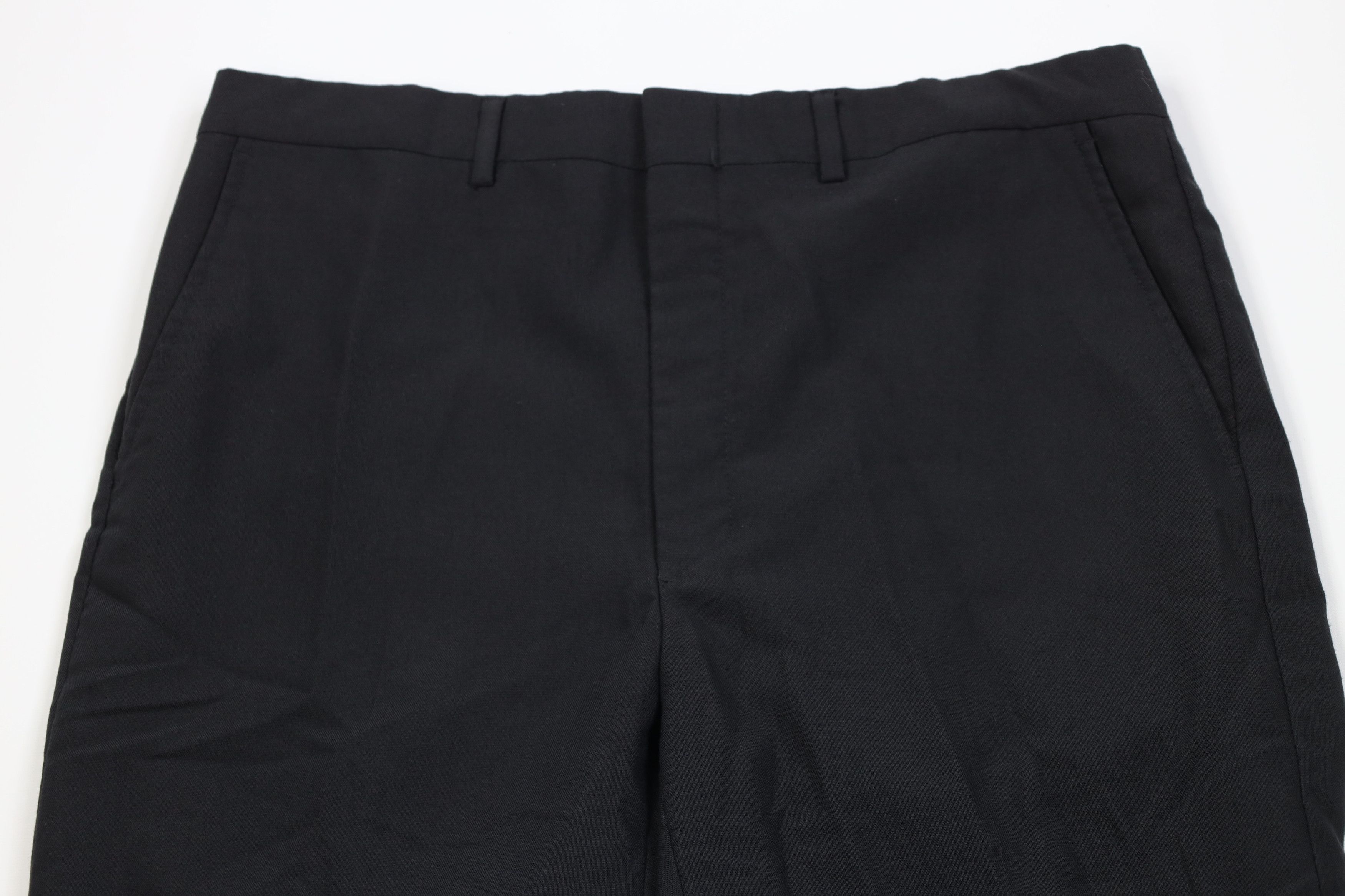 Vintage Vintage 70s Streetwear Knit Wide Leg Chino Pants Black USA Size US 36 / EU 52 - 2 Thumbnail