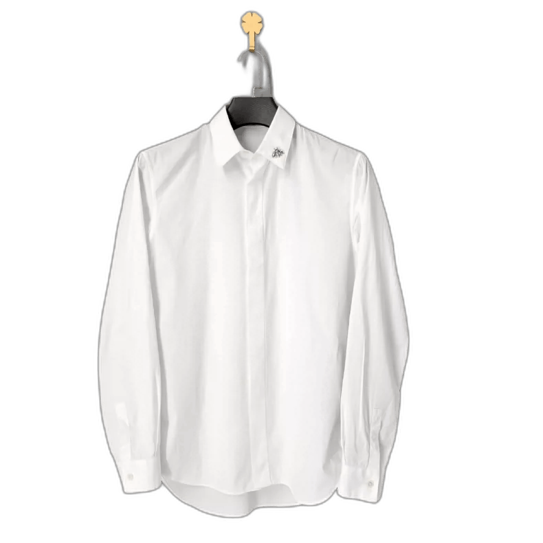 Dior Dior Essentials White Long Sleeve Shirt-2505 Size US M / EU 48-50 / 2 - 1 Thumbnail