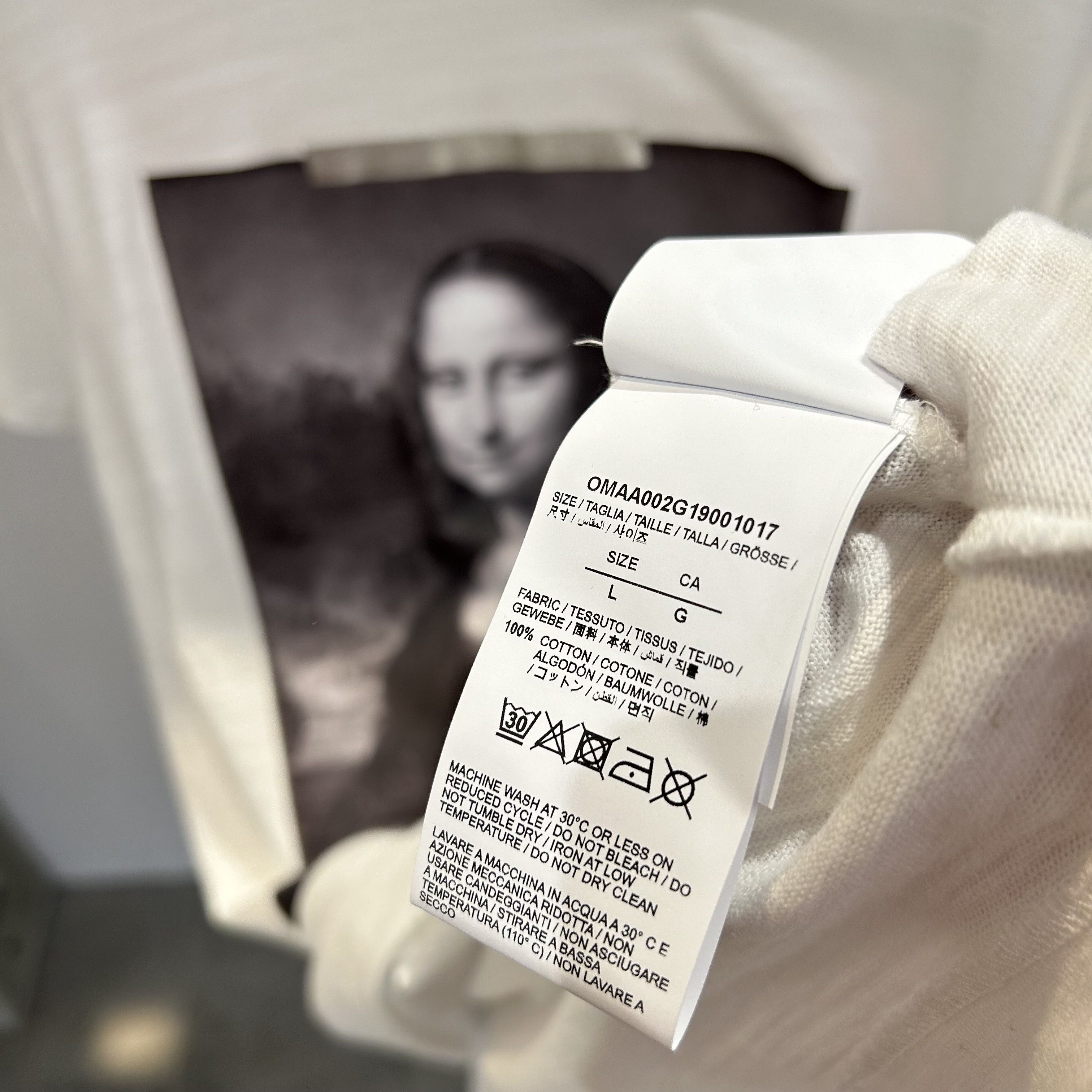 Off-White Virgil Abloh MCA Figures of Speech OFF-WHITE Mona Lisa Tee Size US L / EU 52-54 / 3 - 5 Thumbnail