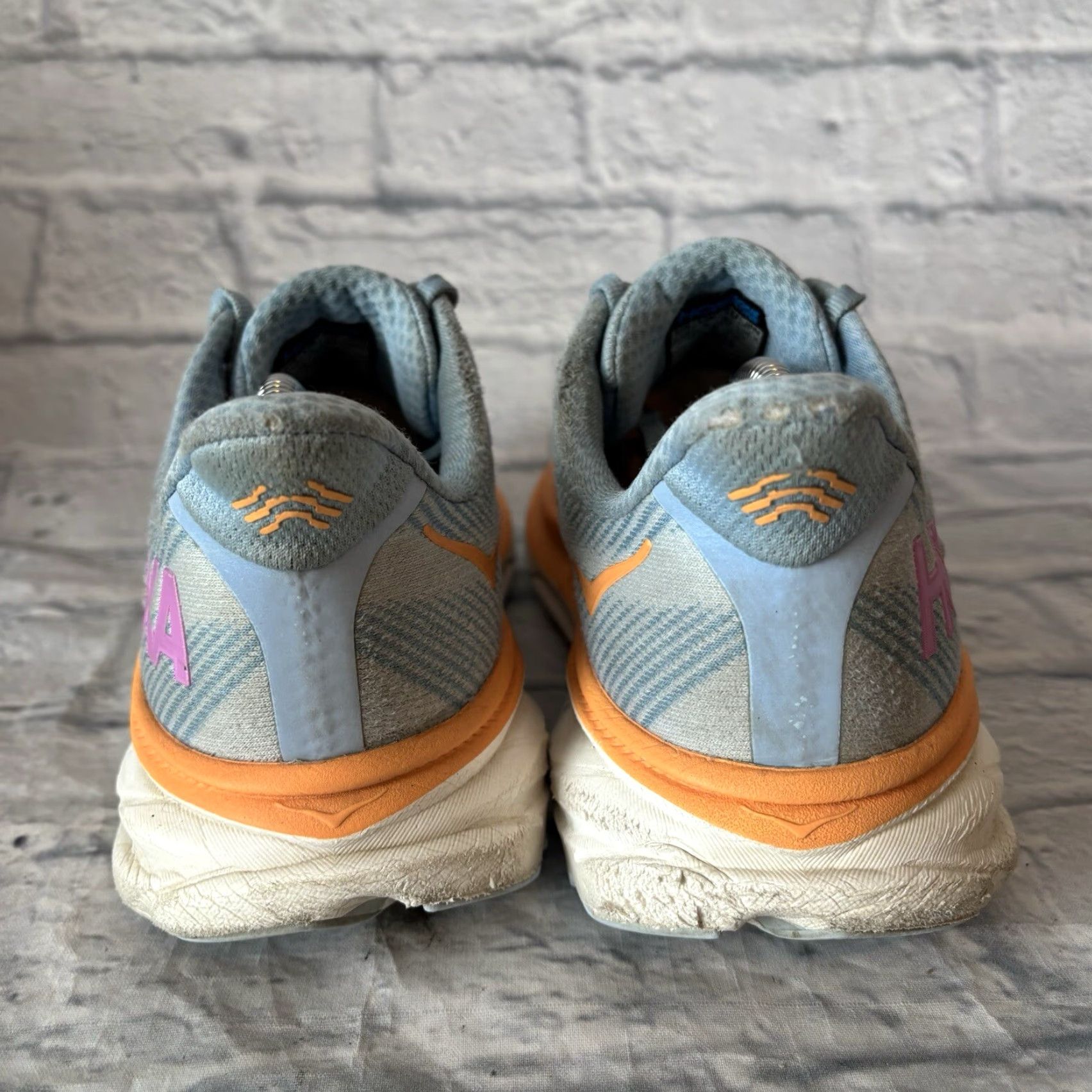 Vintage Hoka One One Clifton 9 Blue Running Sneakers Women’s 9.5 B Shoes Athletic Casual All Season Size US 10 / IT 40 - 5 Thumbnail