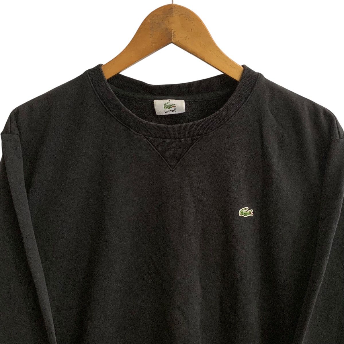 Lacoste × Vintage Vintage Lacoste Sweatshirt Medium Size Black Size US M / EU 48-50 / 2 - 2 Thumbnail