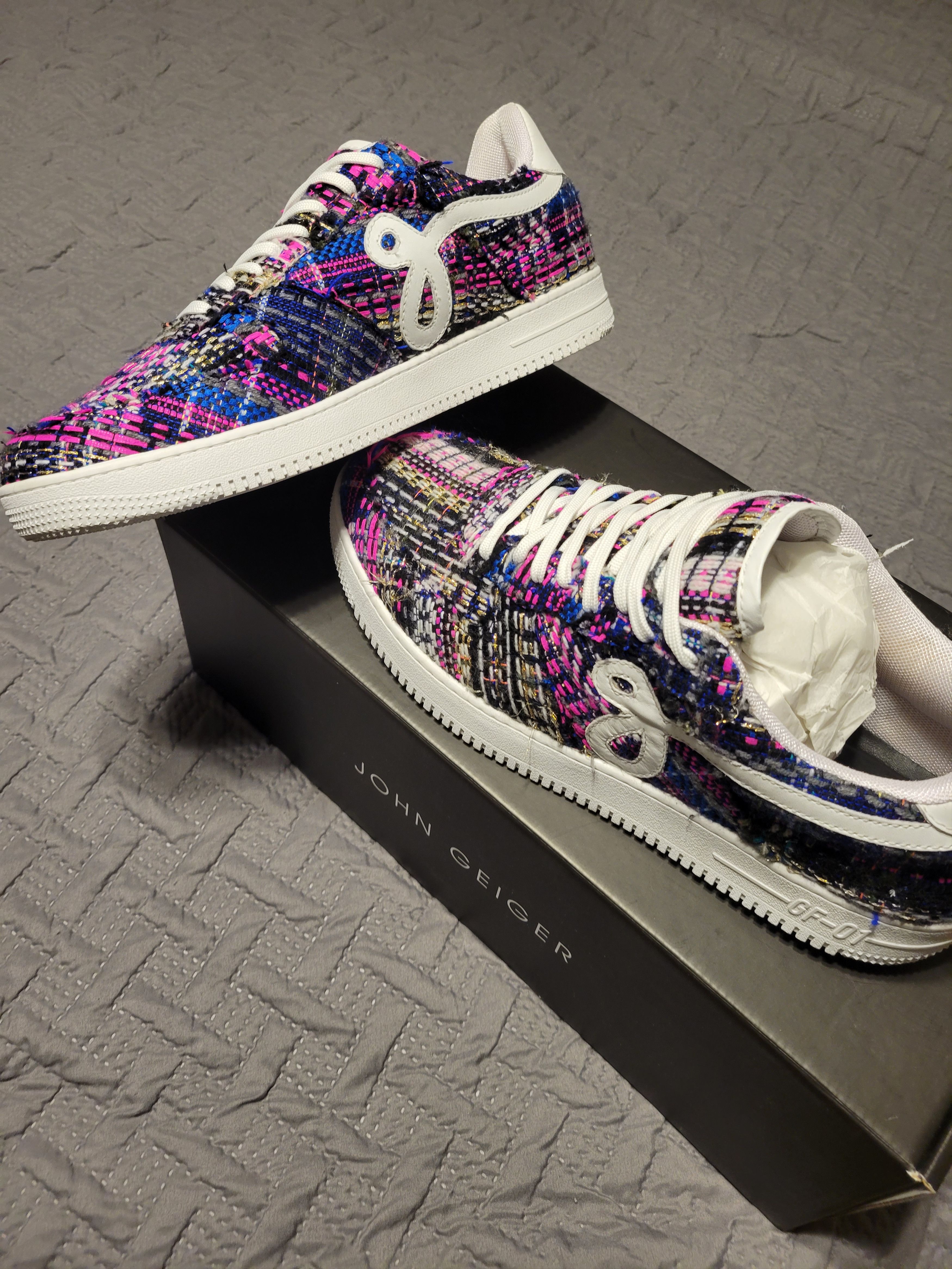 John Geiger Unreleased Tweed GF-01's Size US 13 / EU 46 - 2 Thumbnail