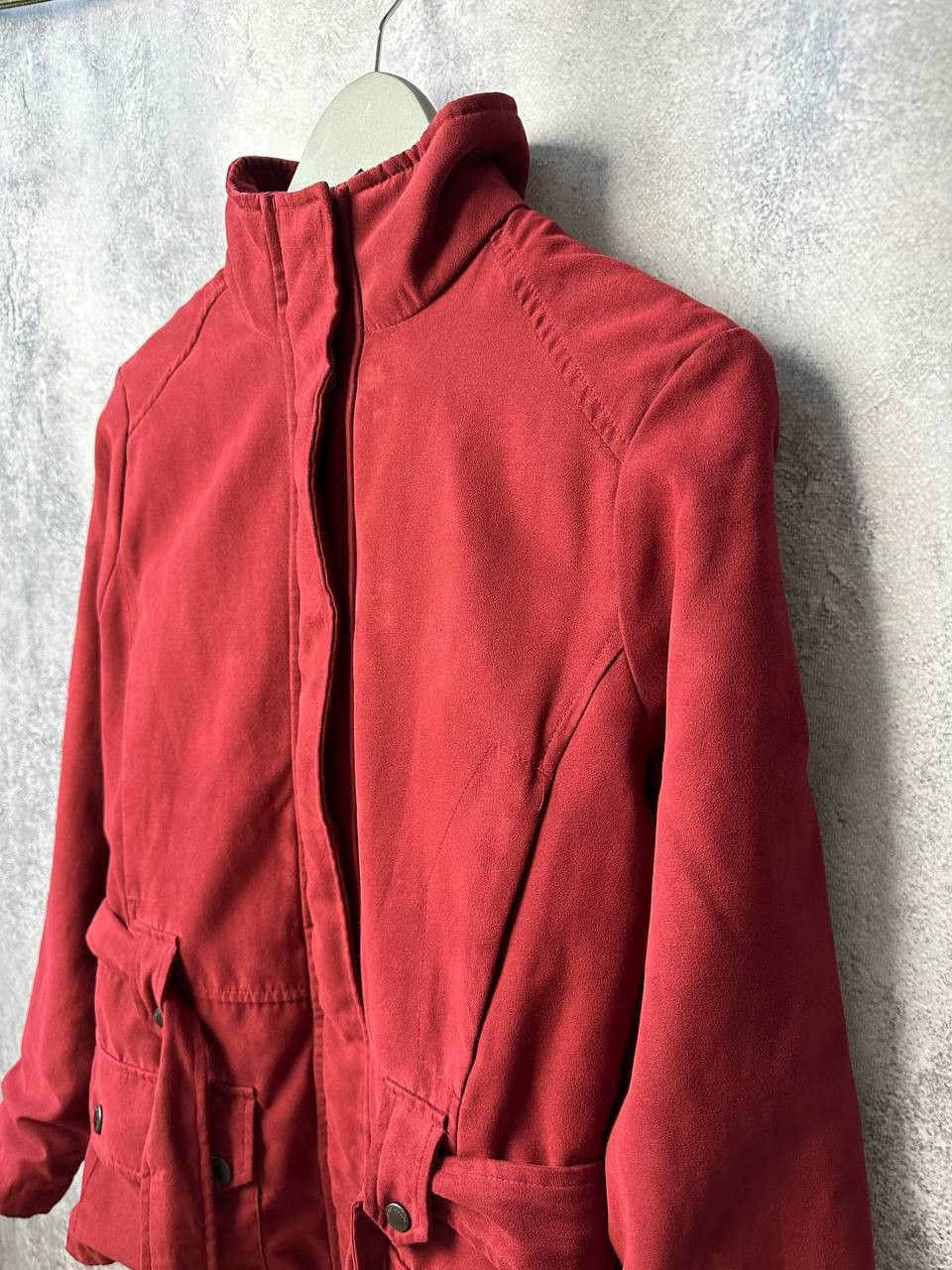 Designer × Musto × Vintage Musto Purple Label Jacket Burgundy Zip Buttons Coat Belted Size M / US 6-8 / IT 42-44 - 6 Thumbnail