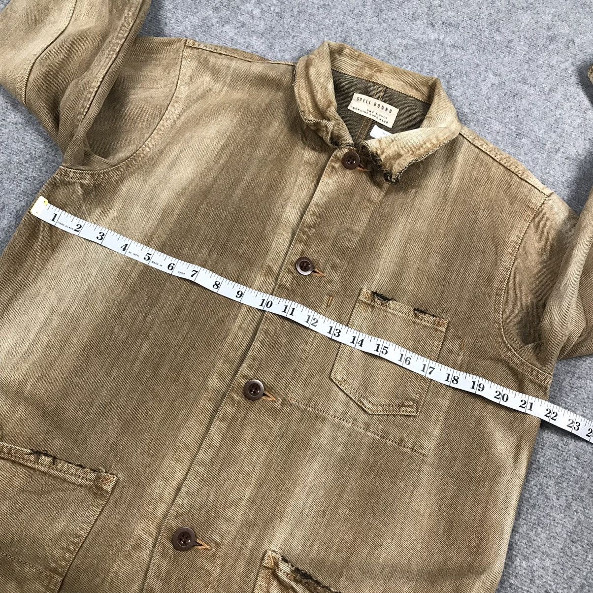 Japanese Brand × Spellbound SPELLBOUND CHORE DISTRESSED BROWN SUN FADED BUTTON JACKET Size US M / EU 48-50 / 2 - 17 Thumbnail