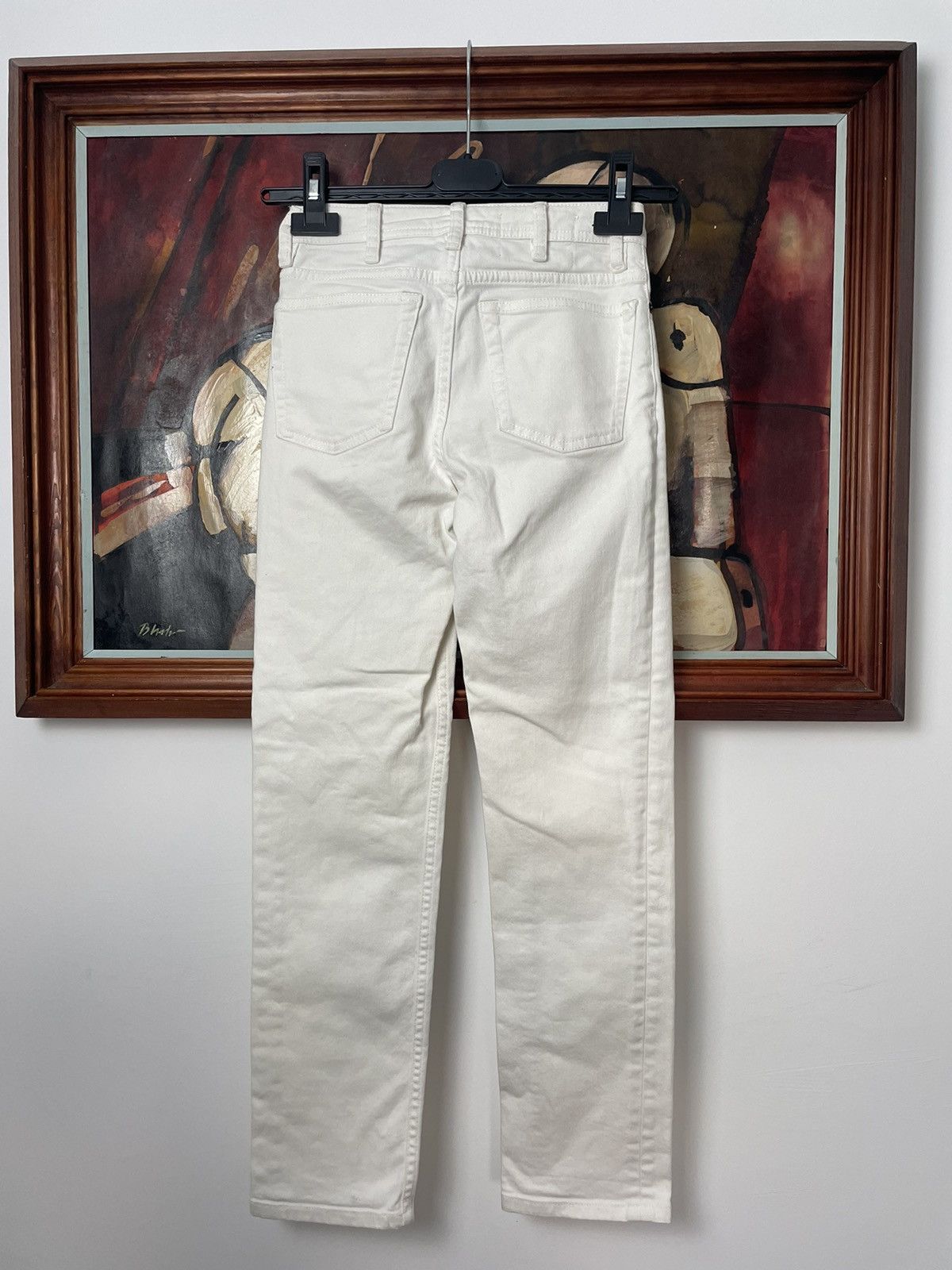 Acne Studios Rare Tiny Size Acne Studios Bla Konst Stockholm White Denim Size 23" - 2 Thumbnail