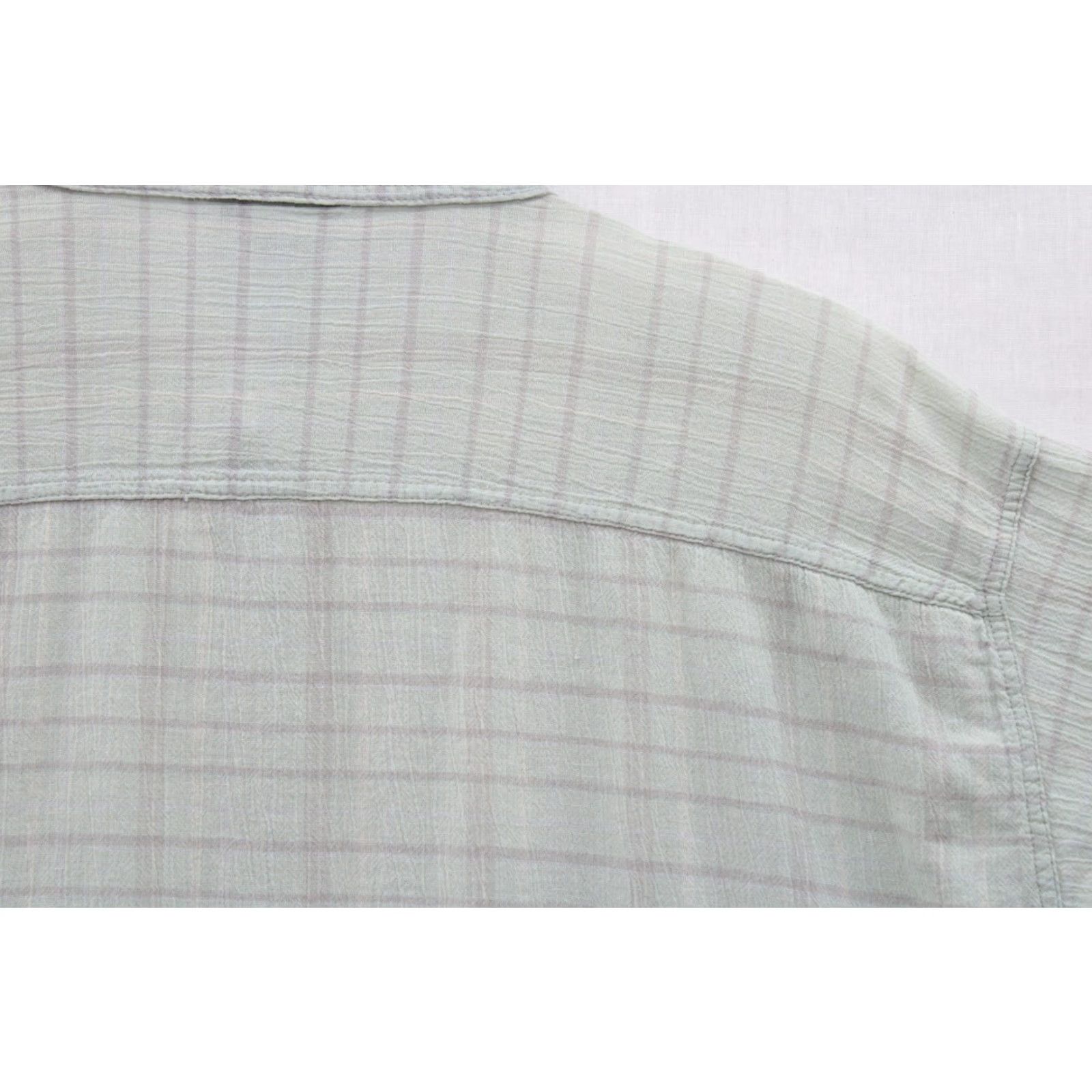 Patagonia Patagonia Shirt Men's XL Green Striped Short Sleeve Button Up Organic Cotton Shirt Size US XL / EU 56 / 4 - 4 Thumbnail