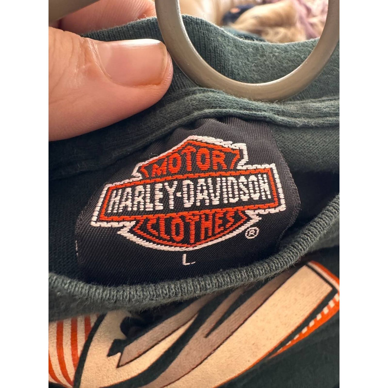 Harley Davidson Vintage 1991 Harley Davidson 3D Emblem Single Stitch Size US L / EU 52-54 / 3 - 6 Thumbnail