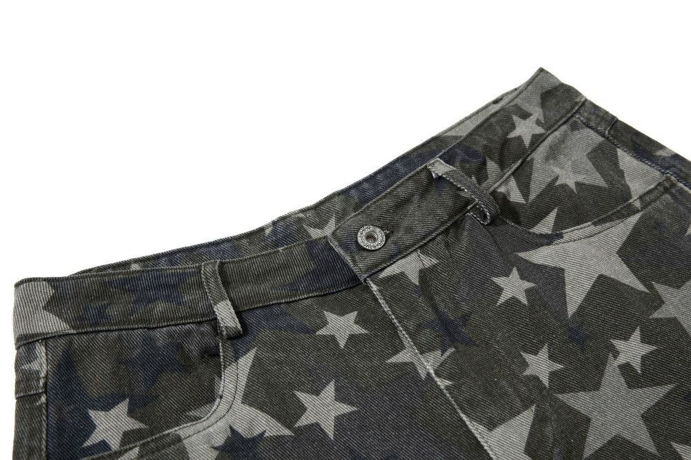 Vintage Men's loose star wide-leg scimitar camouflage pants Size US 32 / EU 48 - 3 Thumbnail