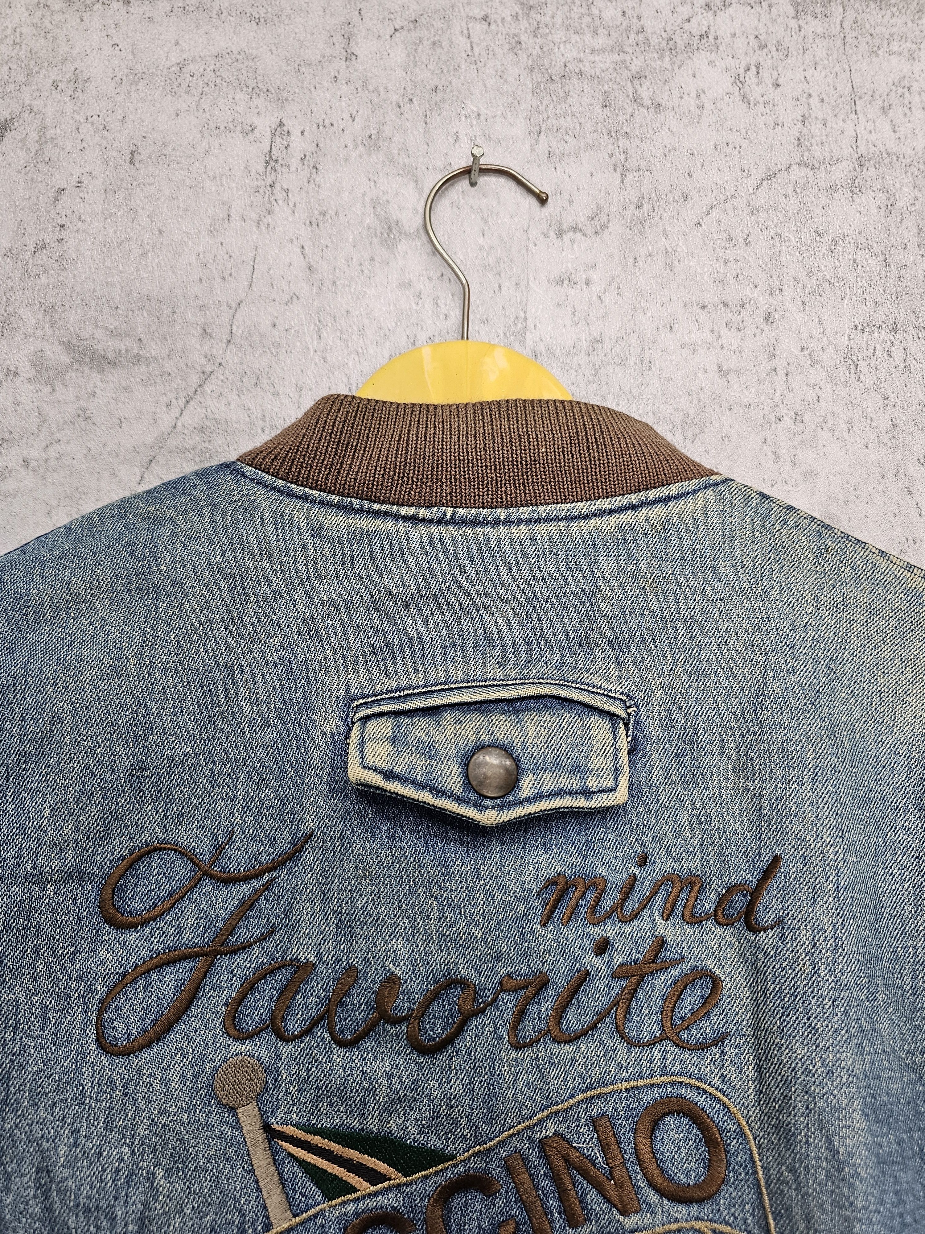 Japanese Brand Vintage PACCINO CLUB Ripped Faded Denim Bomber Jacket J0084 Size US XL / EU 56 / 4 - 6 Thumbnail