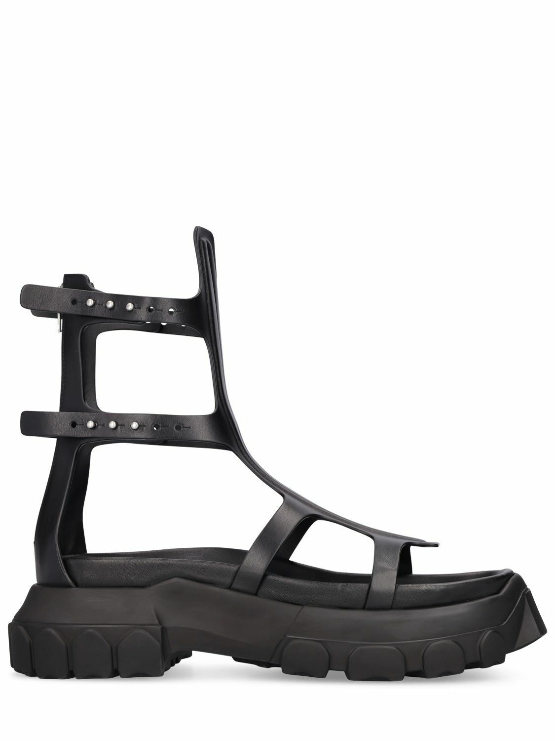 Rick Owens o1y0325 Sandals in Black Size US 8 / EU 41 - 1 Thumbnail