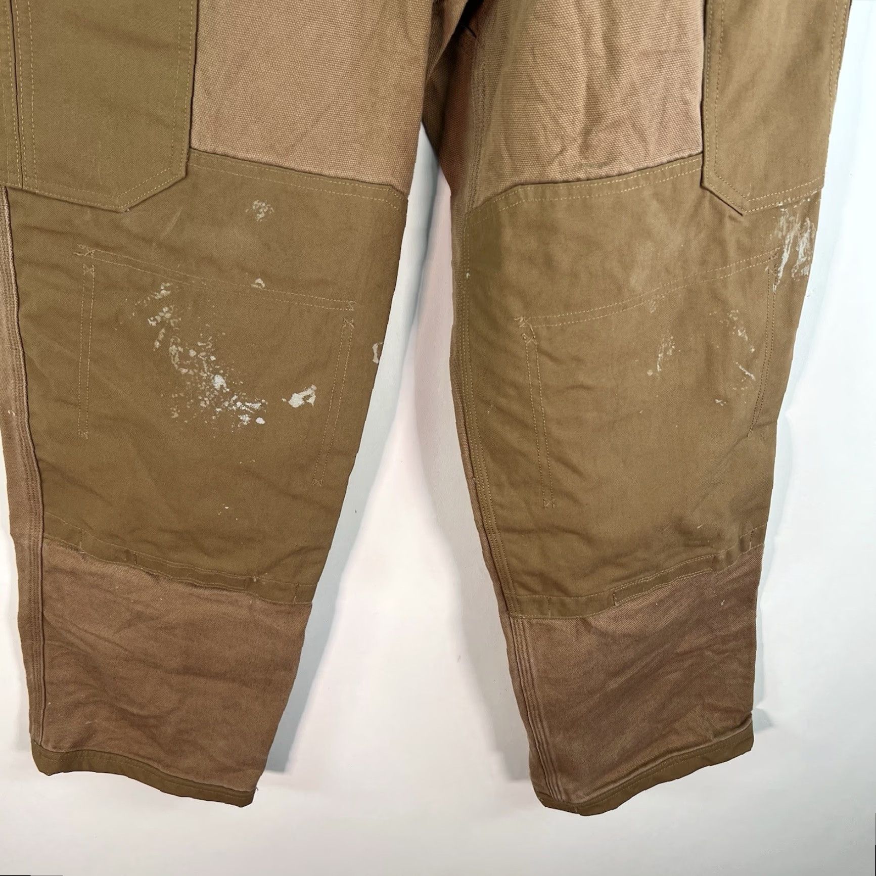 Vintage VINTAGE Duck Cargo Pants Men's Size 34 X32 Cotton Workwear Distressed Zipper Tan Size US 34 / EU 50 - 2 Thumbnail