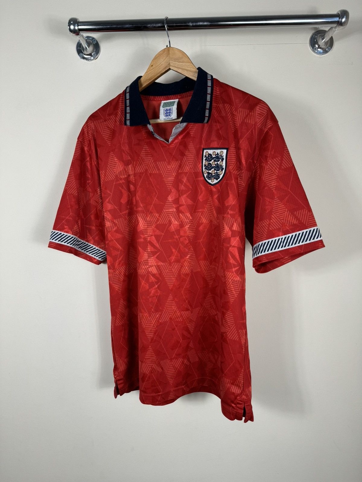 Nike × Vintage Vintage Score Draw ENGLAND NATIONAL TEAM JERSEY T SHIRT Size US L / EU 52-54 / 3 - 1 Thumbnail