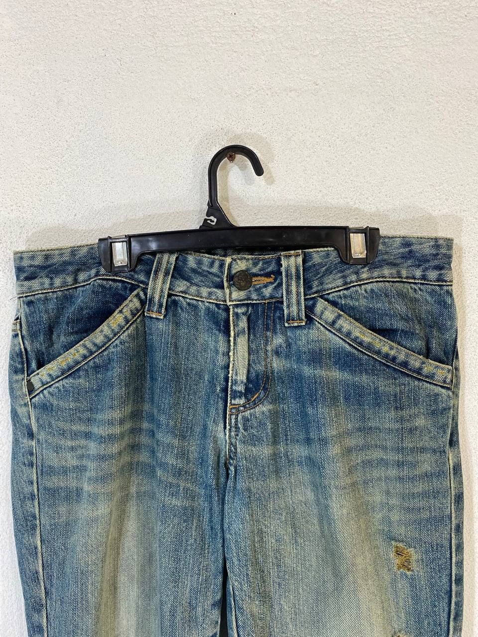 Vivienne Tam vivienne tam gold thread bootcut flare distressed denim Size 32" / US 10 / IT 46 - 8 Thumbnail