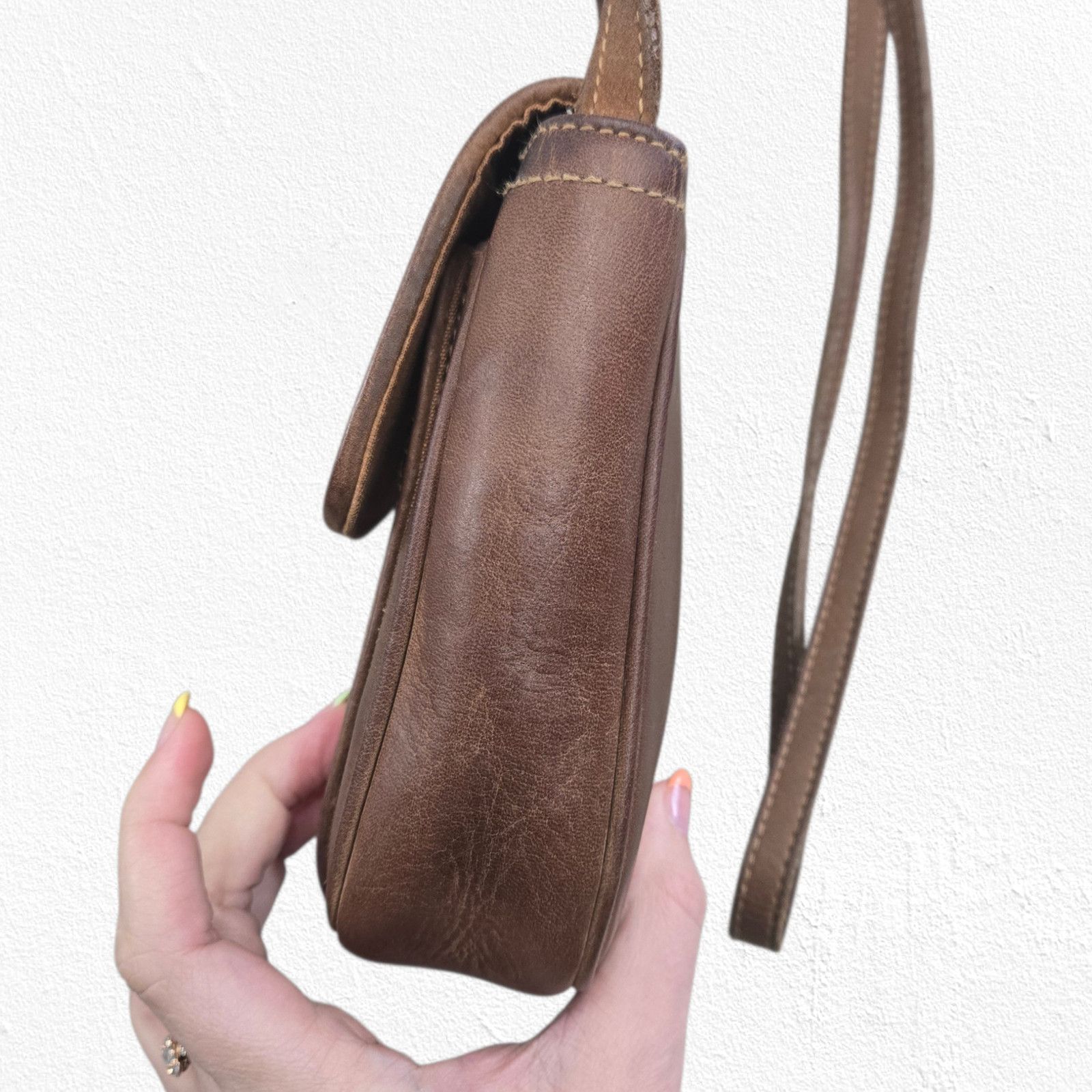 G.H. Bass & Co. Vintage 90s Leather Crossbody Bag Size ONE SIZE - 13 Thumbnail