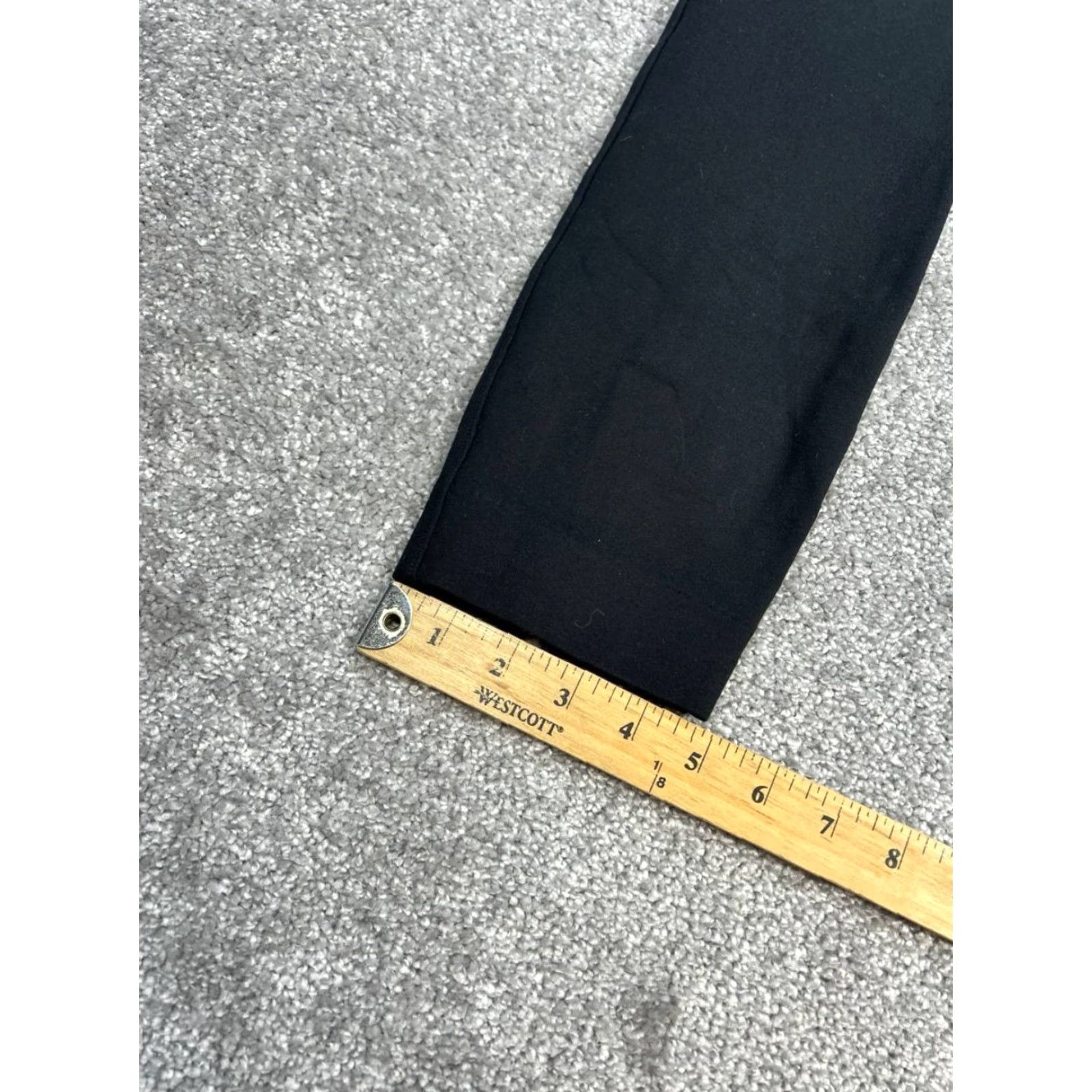 Spanx Spanx Black Ponte Legging Pants Womens Small Nylon Stretch High Rise Tapered Leg Slim Pockets Size 28" / US 6 / IT 42 - 6 Thumbnail
